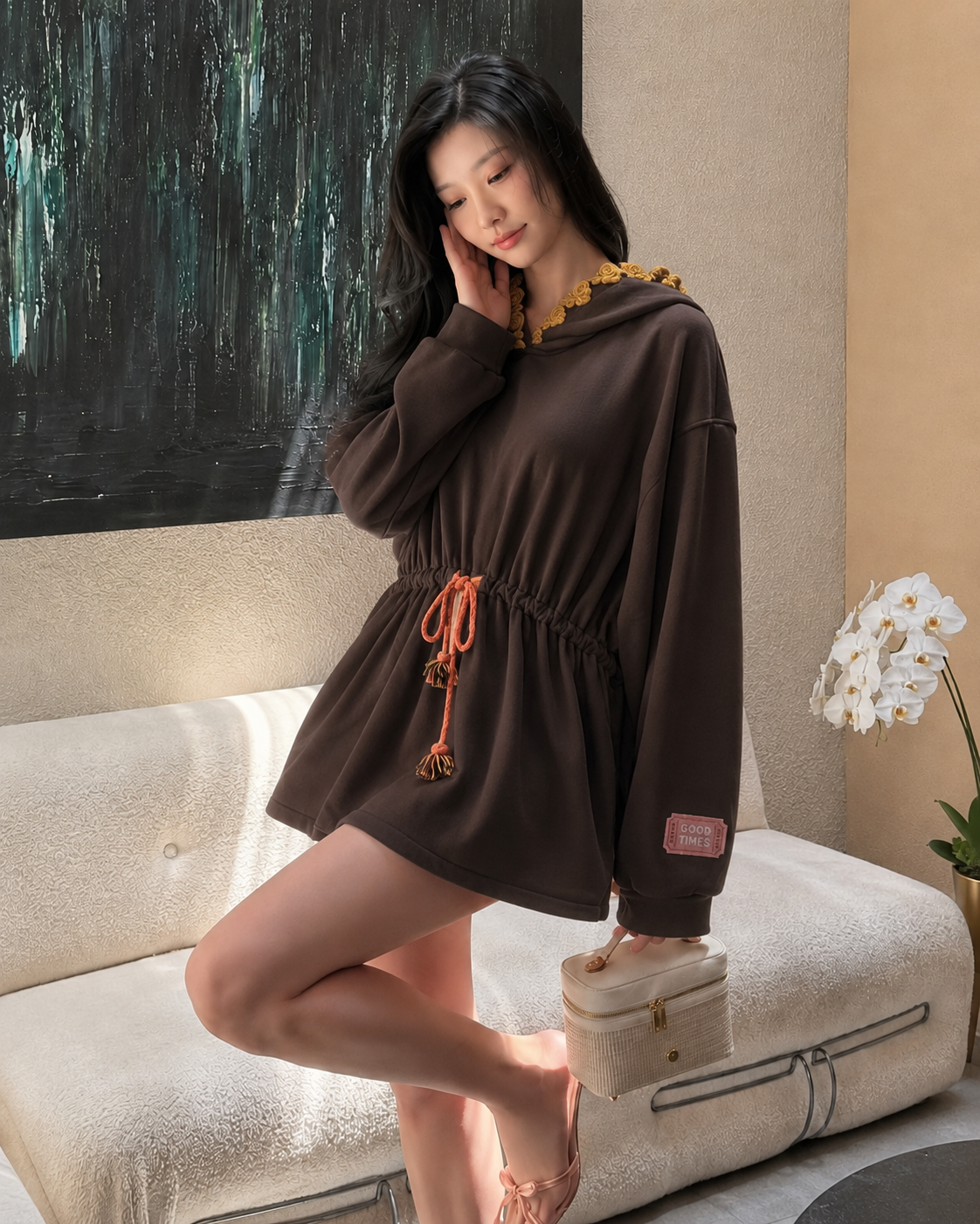 Bluza Tunika z Kapturem