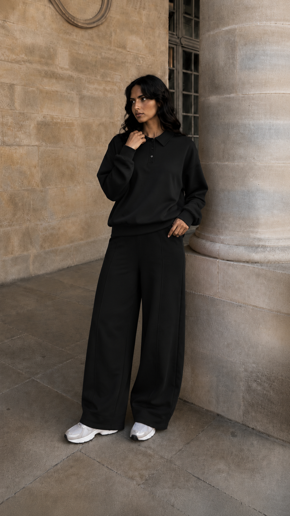 Bluza Oversize z Kołnierzykiem