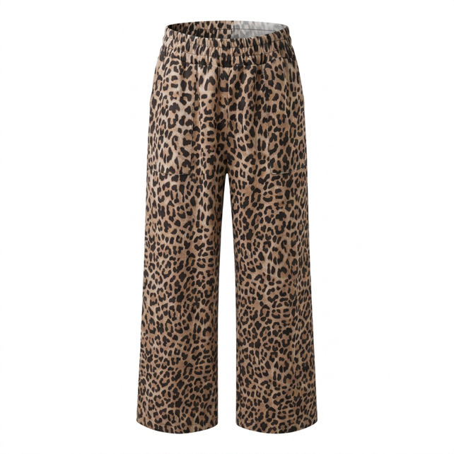 Spodnie Wide Leg Panterka