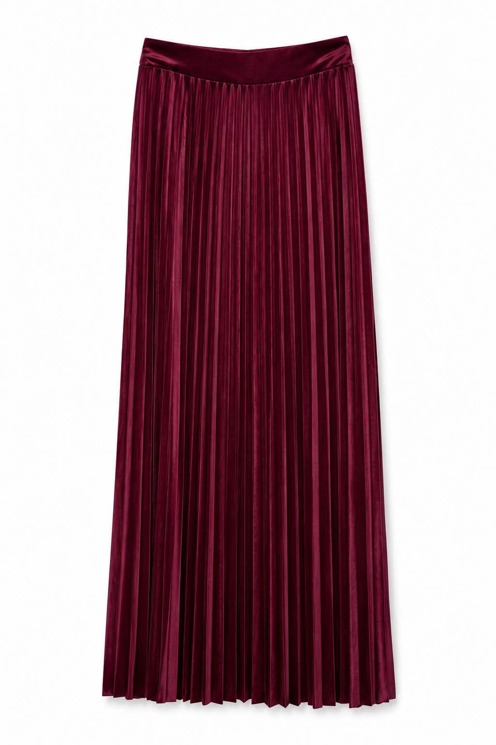 Spódnica Maxi A‑Line Plisowana