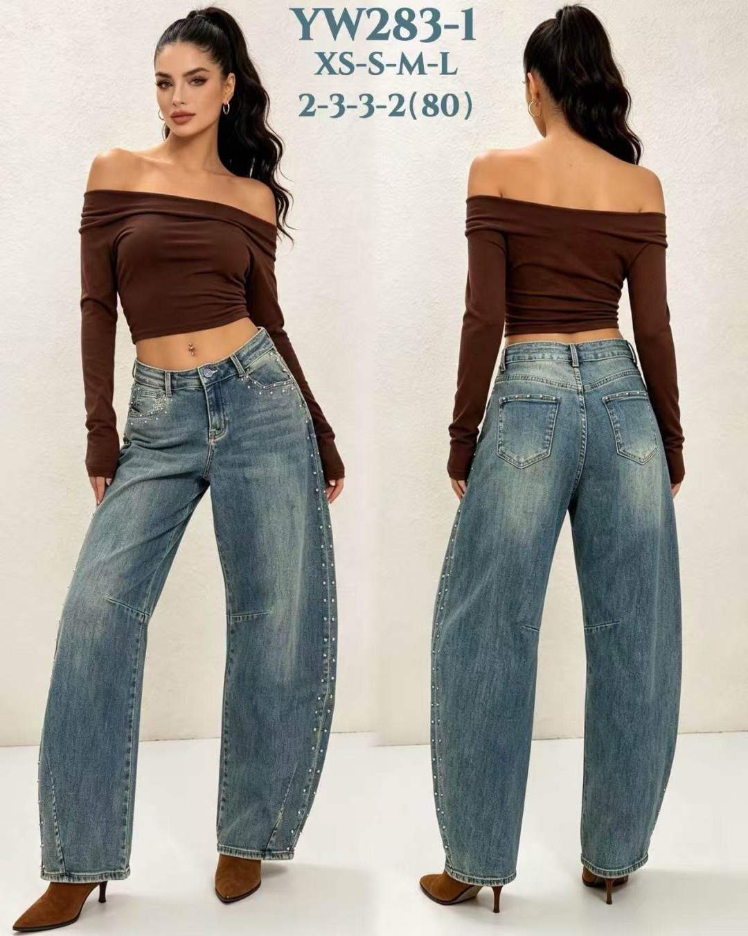 Spodnie Jeansowe Wide Leg