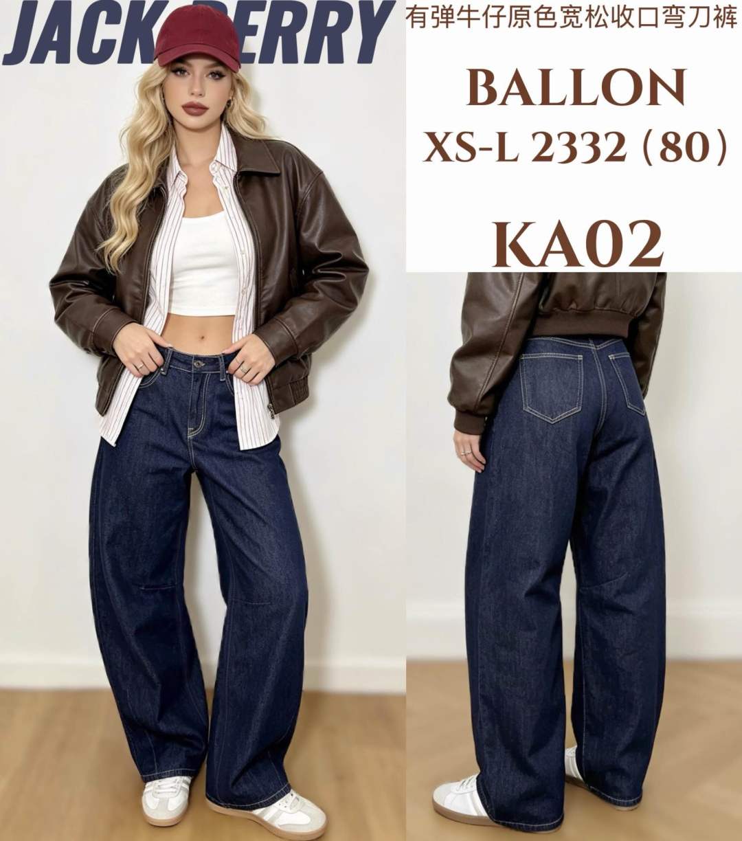 Spodnie Balloon z Wysokim Stanem