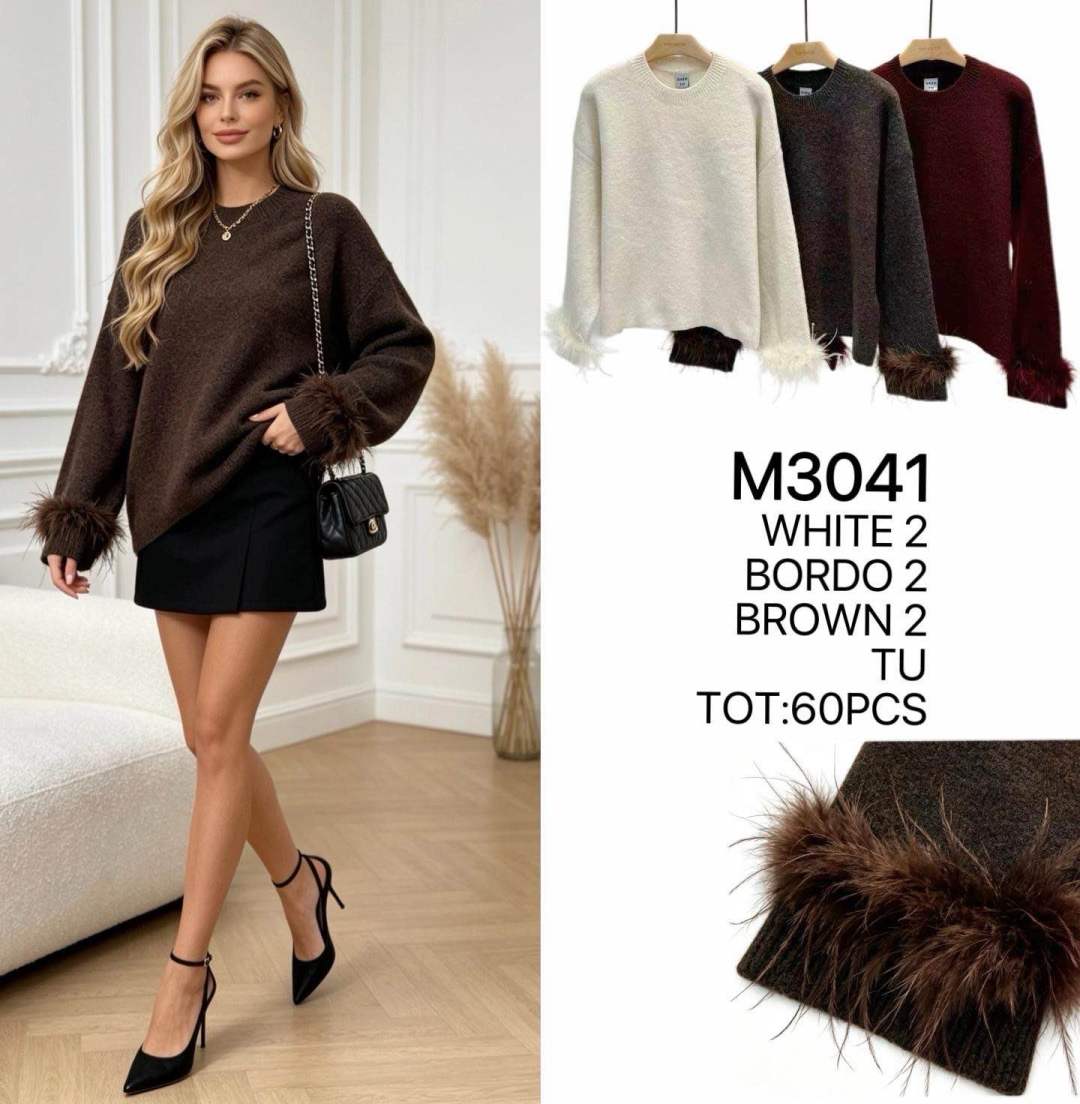 Sweter Oversize z Frędzlami