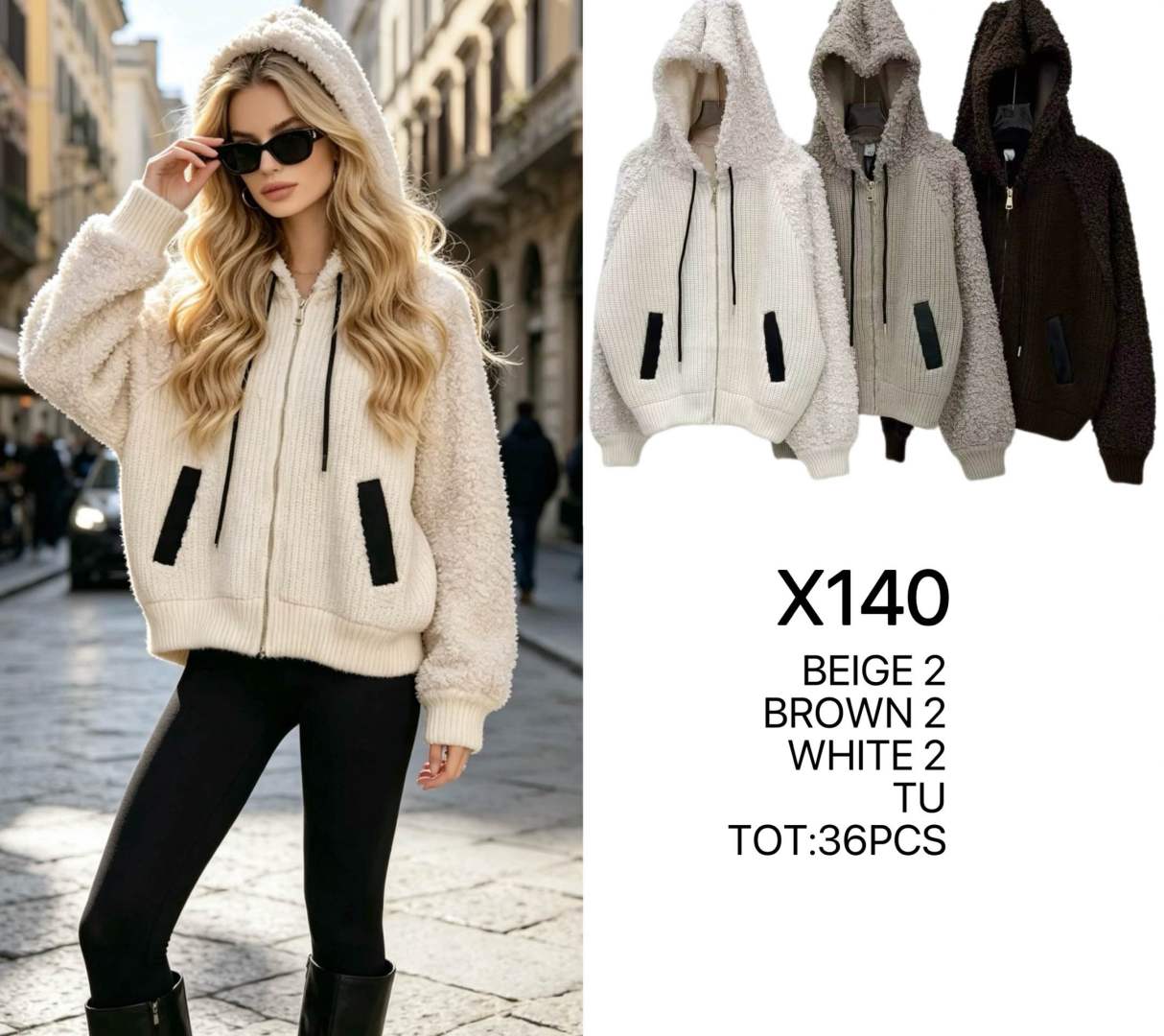 Bluza Kangurkowa Luźna Z Kapturem
