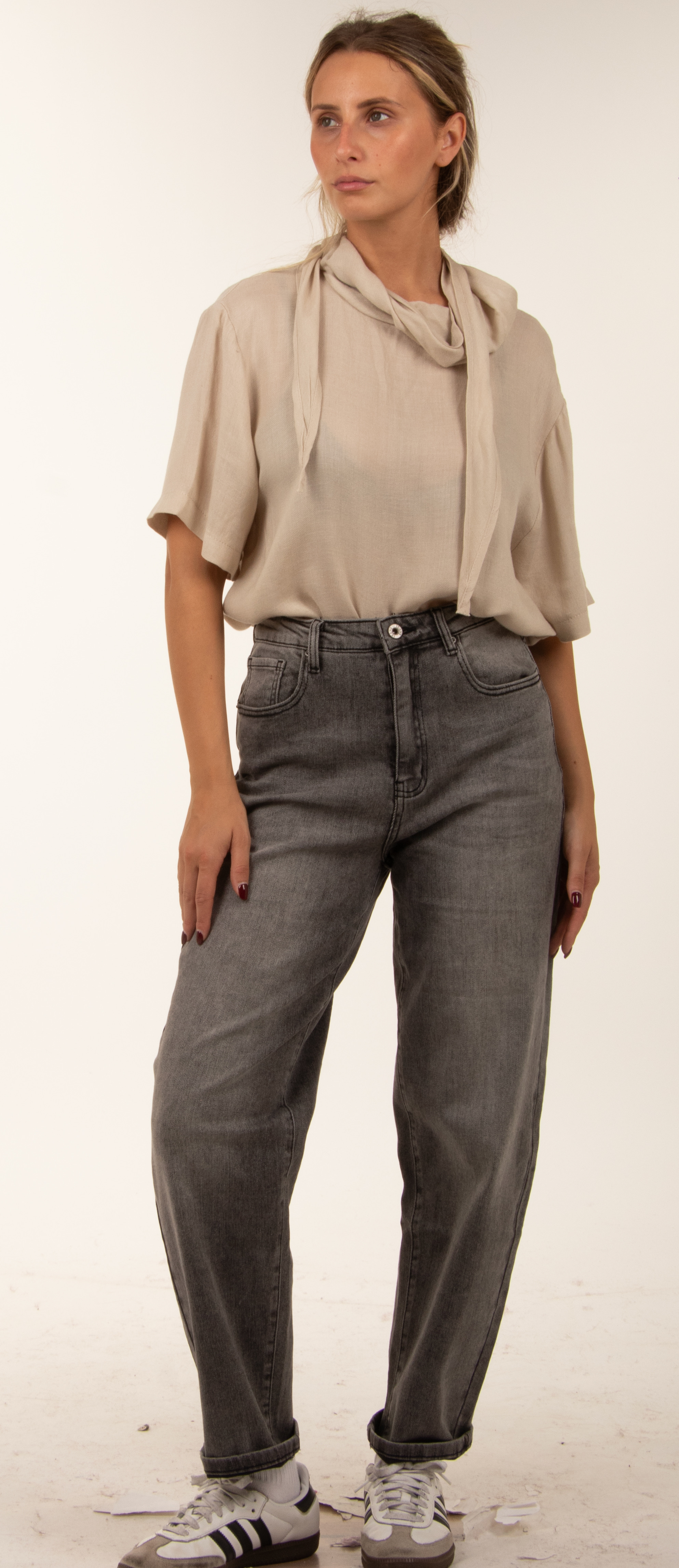 Spodnie Jeans Proste Do Kostki