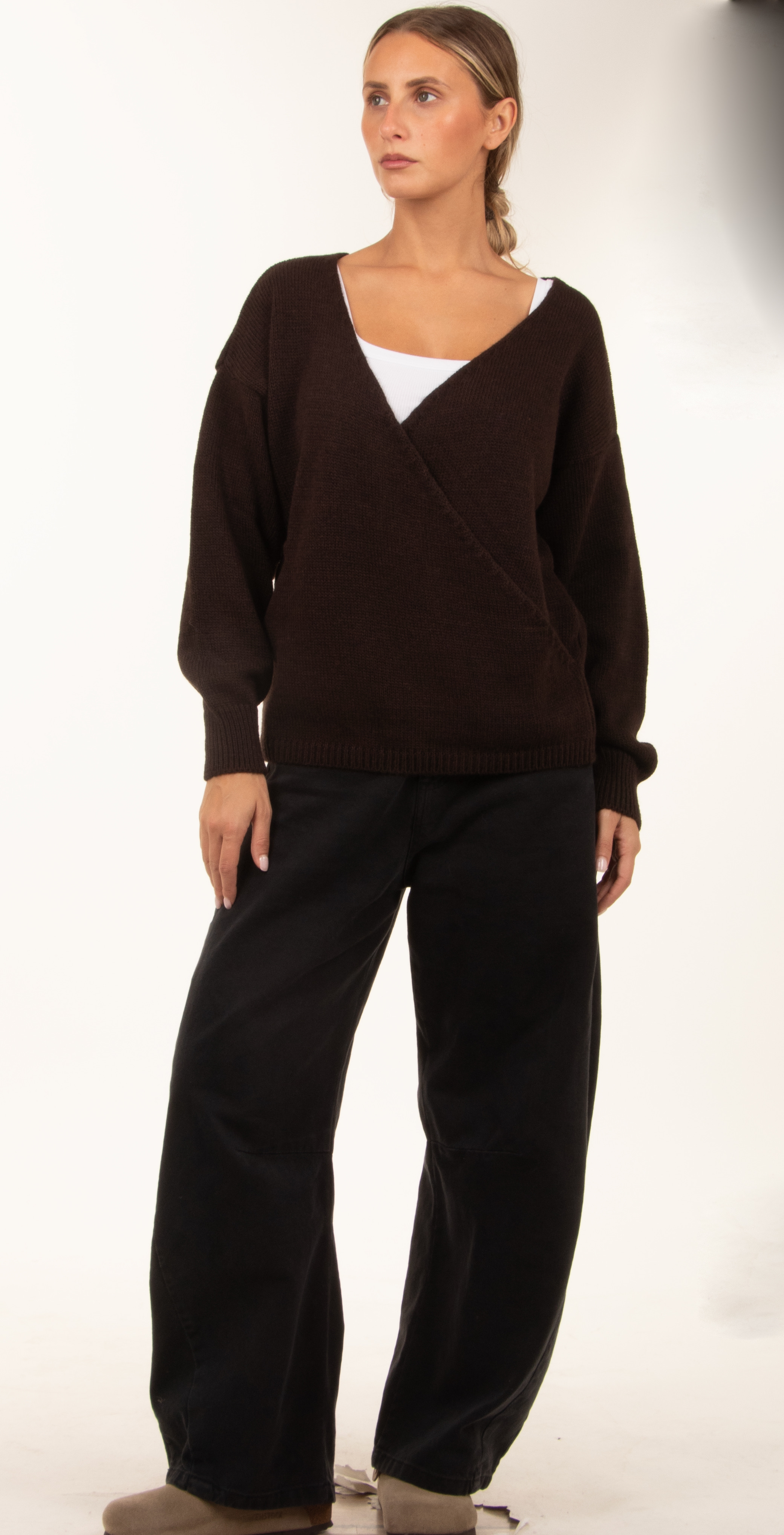 Sweter Luźny w Serek