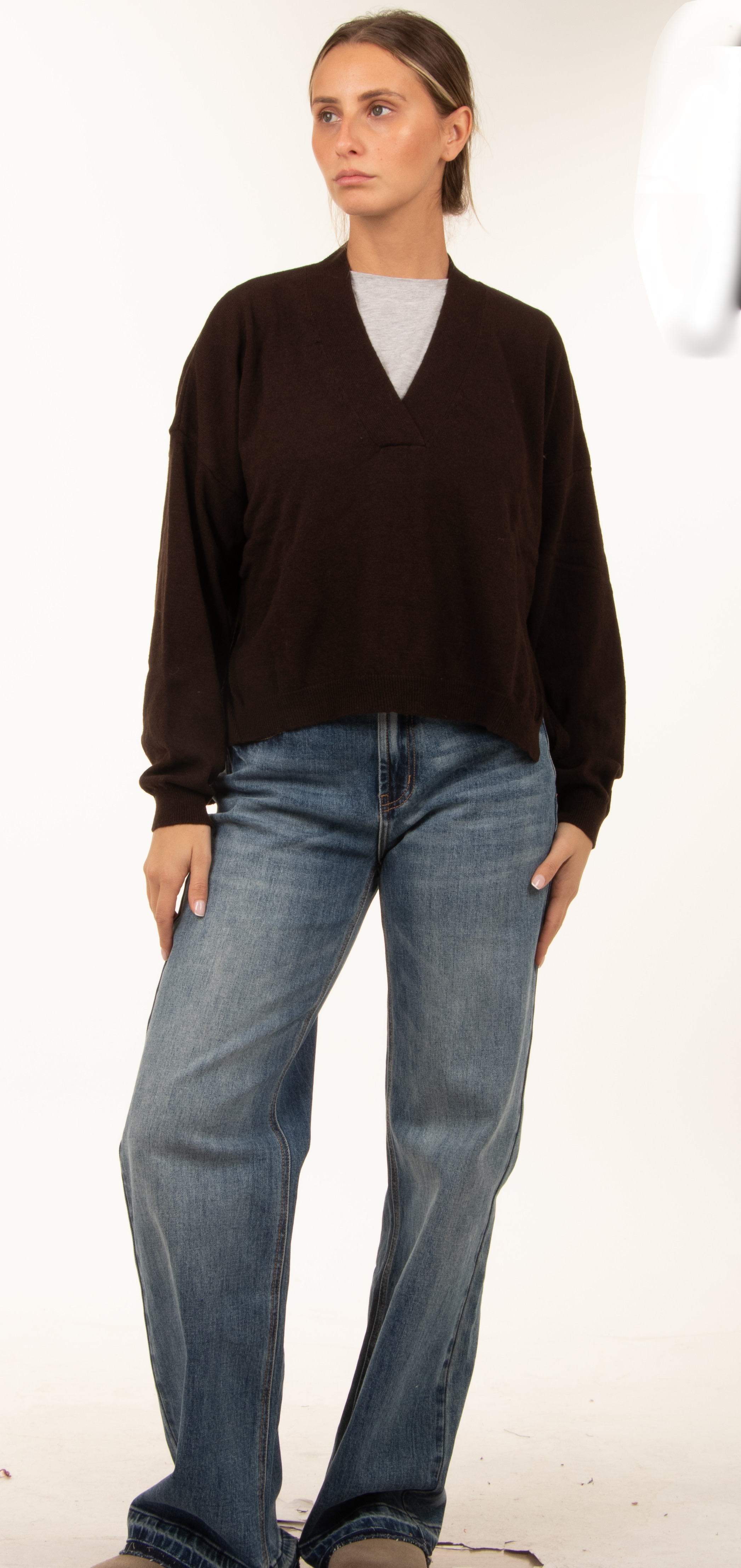 Sweter Oversize w Serek