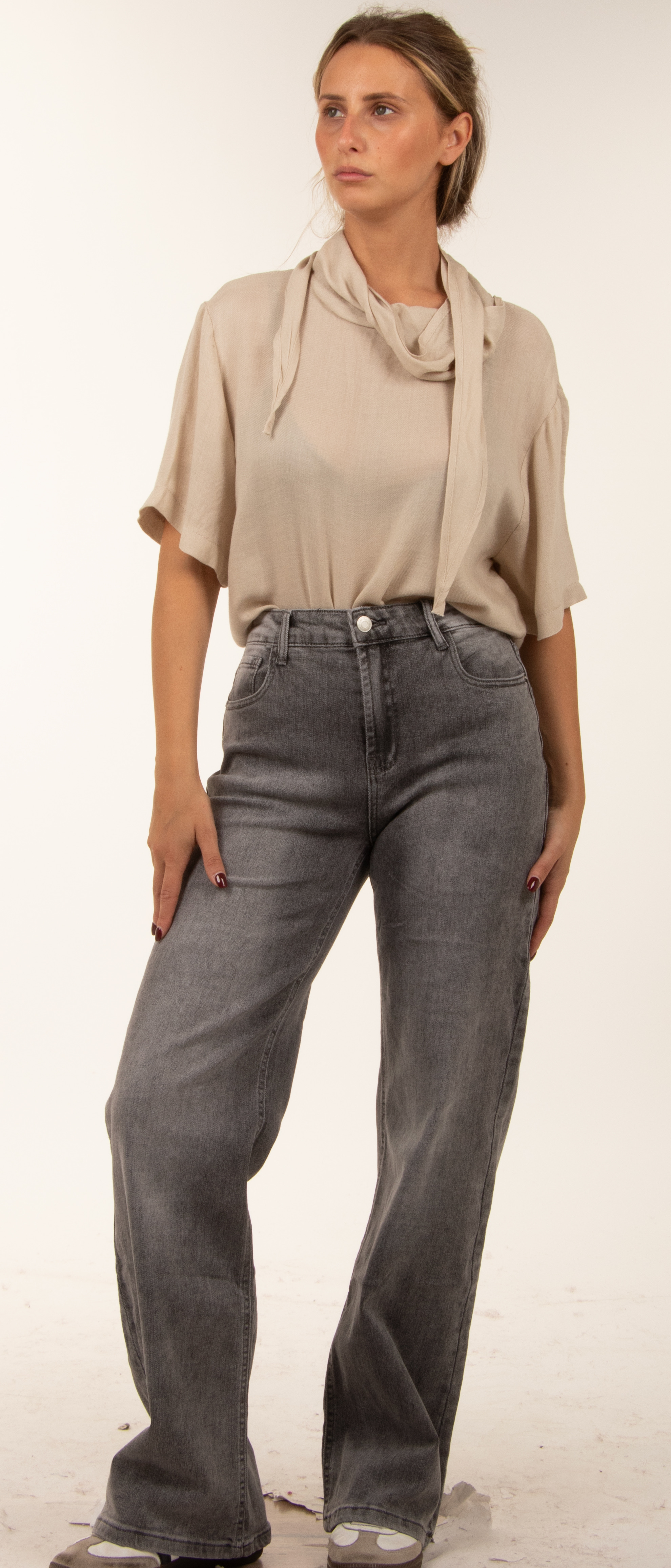 Spodnie Jeans Rozszerzane