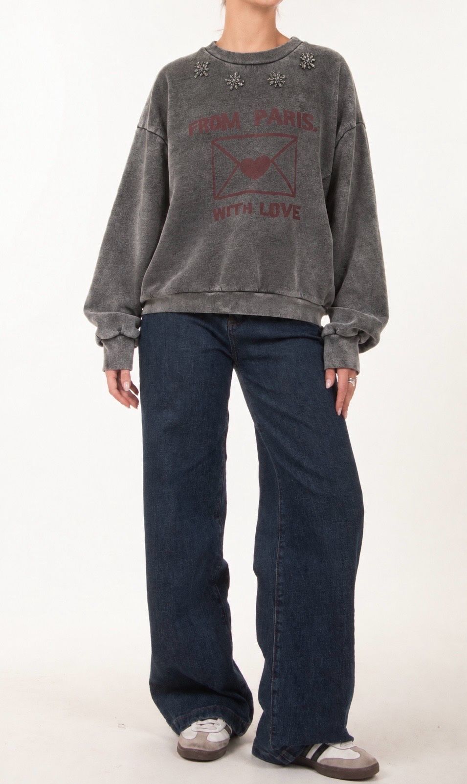 Bluza Oversize z Haftem