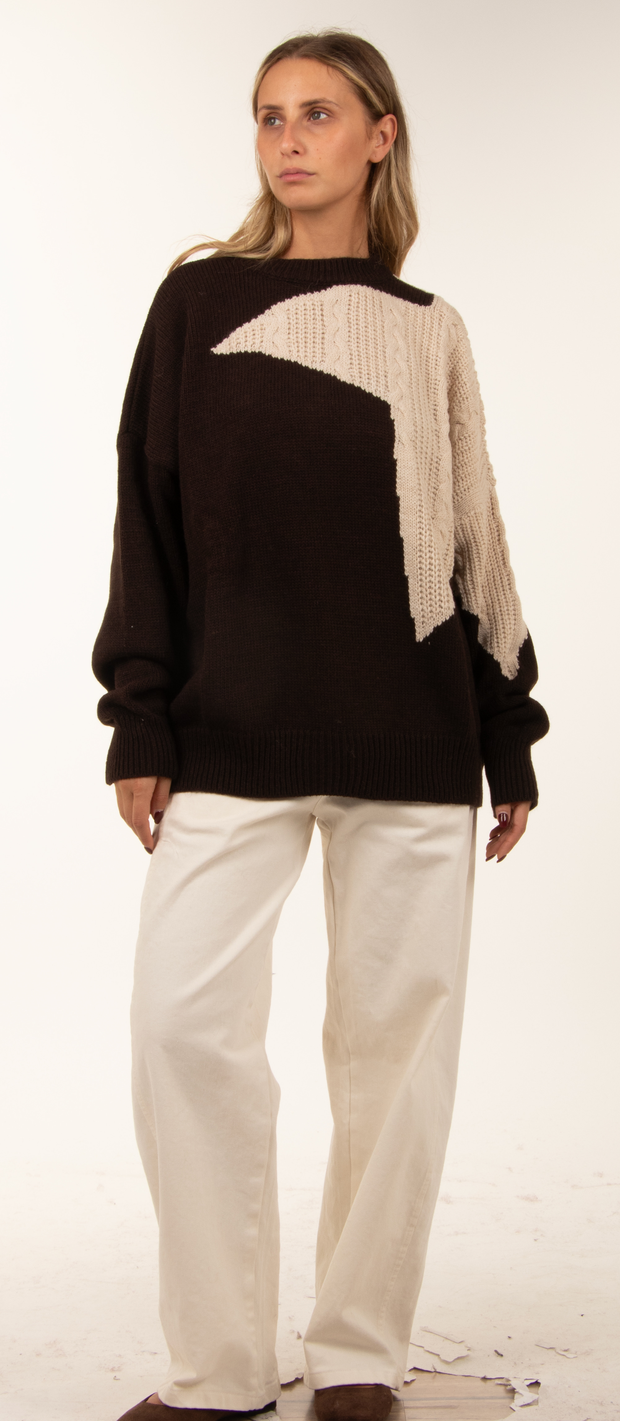 Sweter Oversize Color-Block