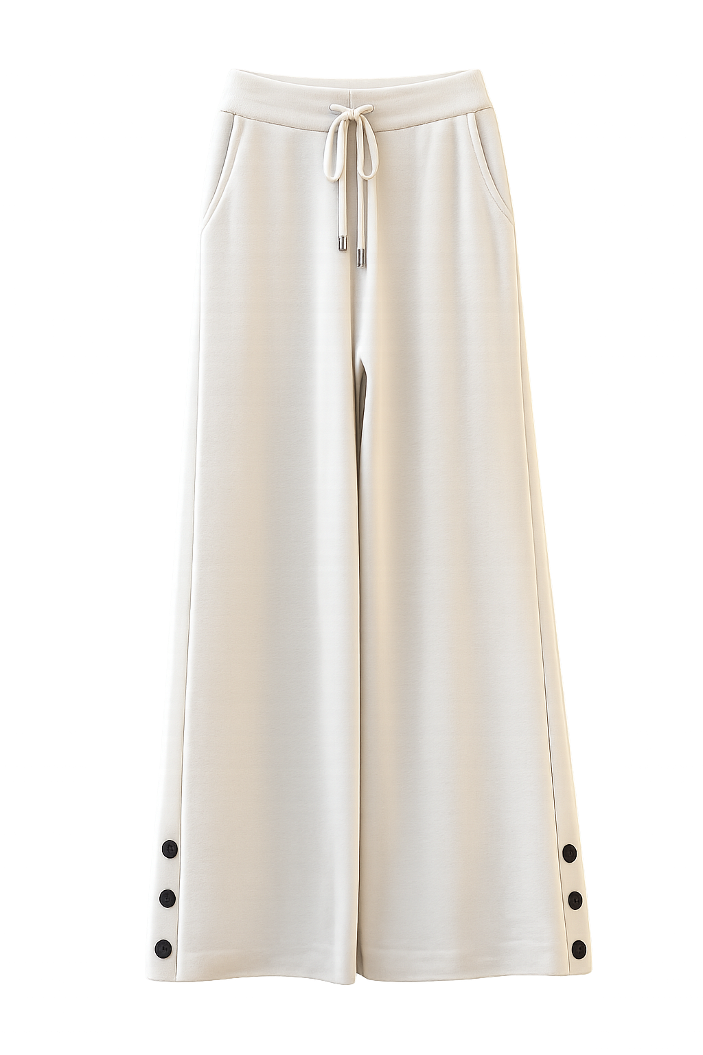 Spodnie Wide Leg z Trokiem