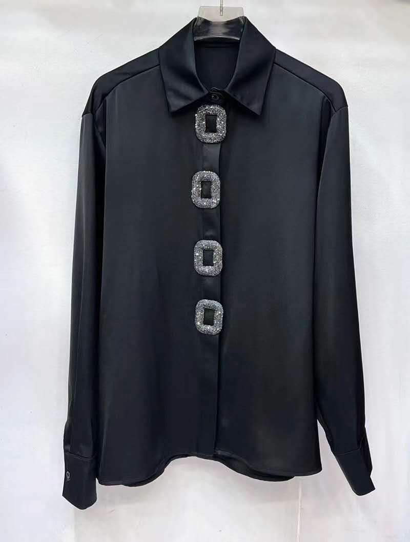 Koszula z Kołnierzykiem Elegancka