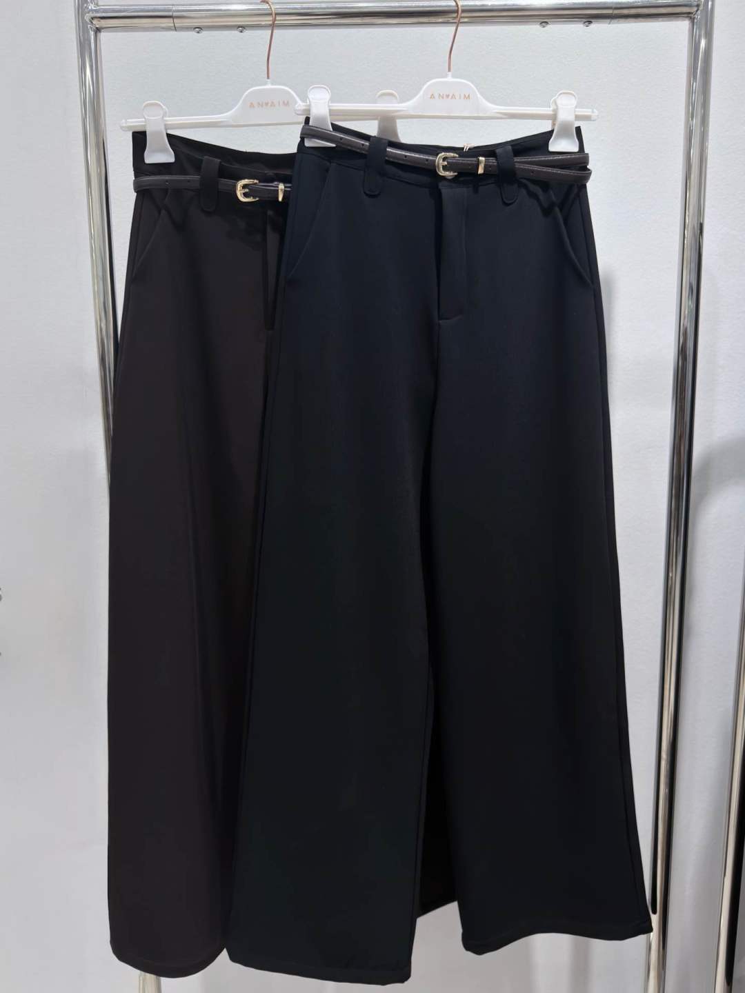 Spodnie Wide Leg Wysoki Stan