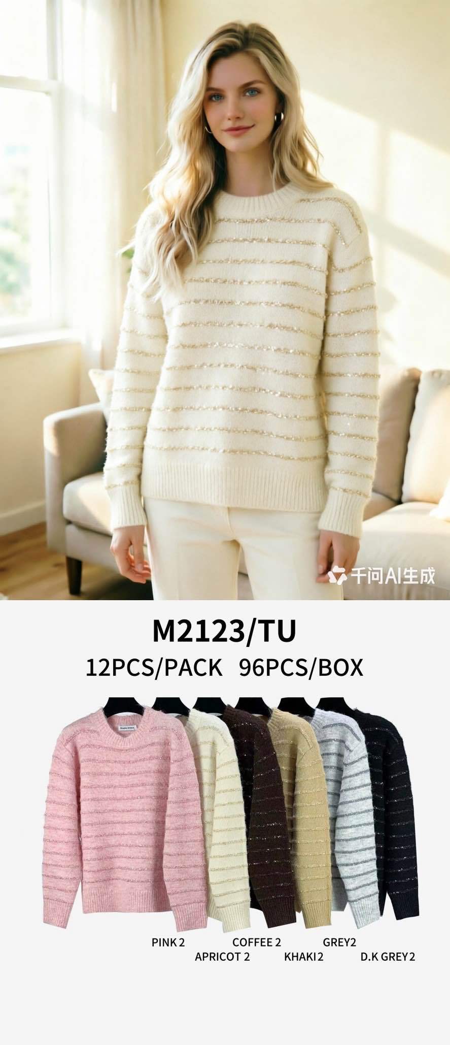Sweter Paski Prosty