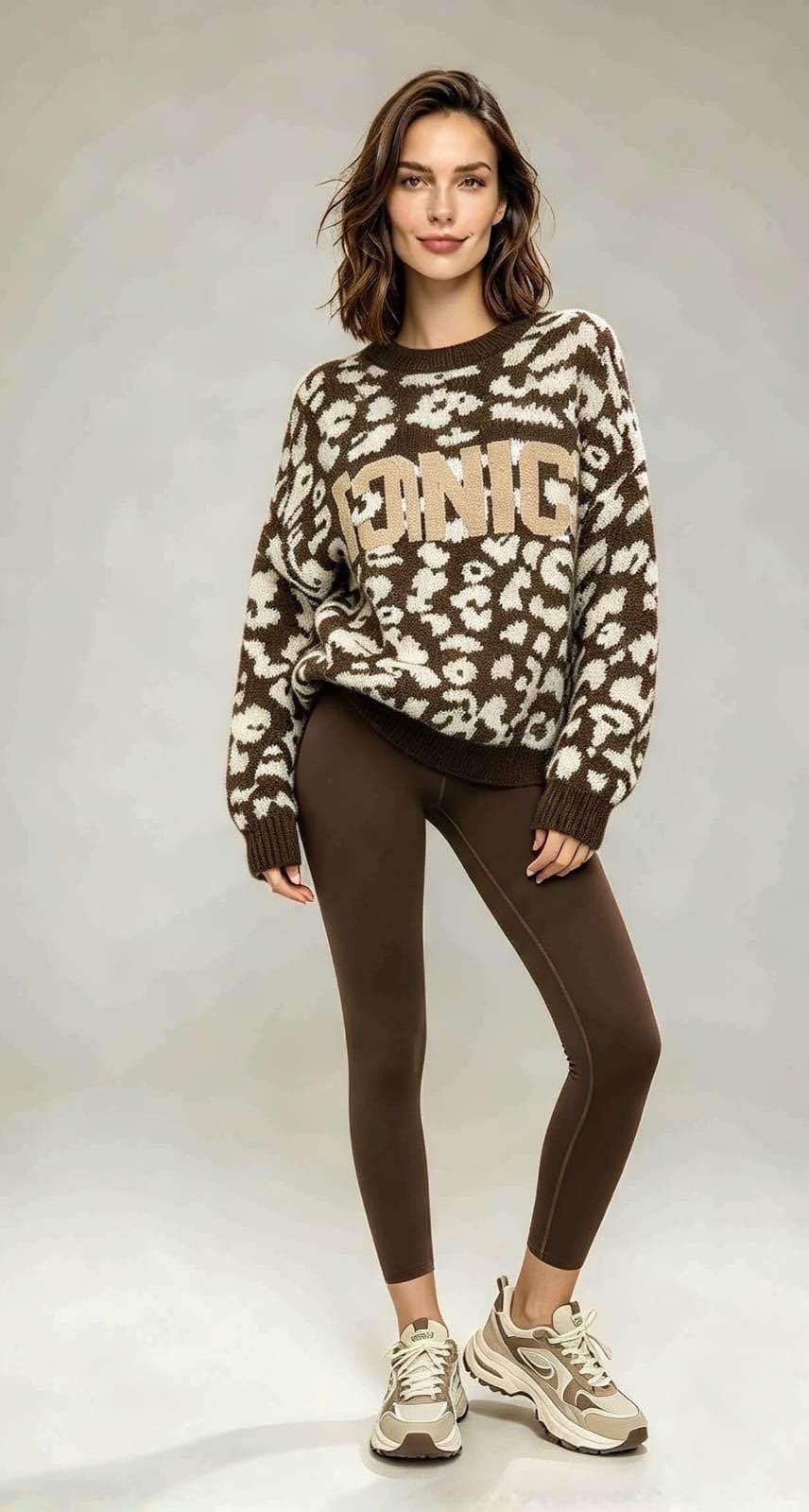 Sweter Oversize z Printem