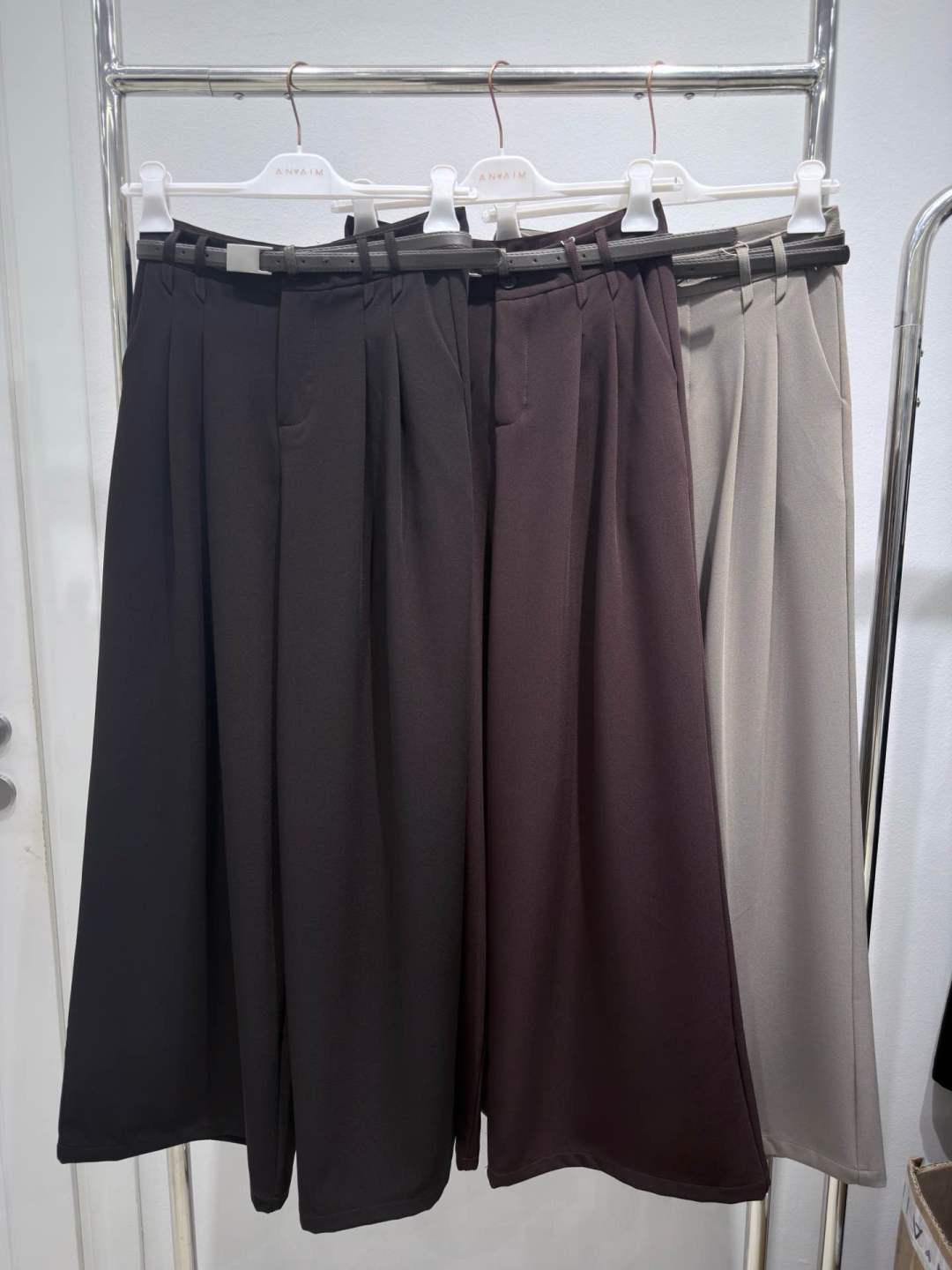 Spodnie Wide Leg z Plisami