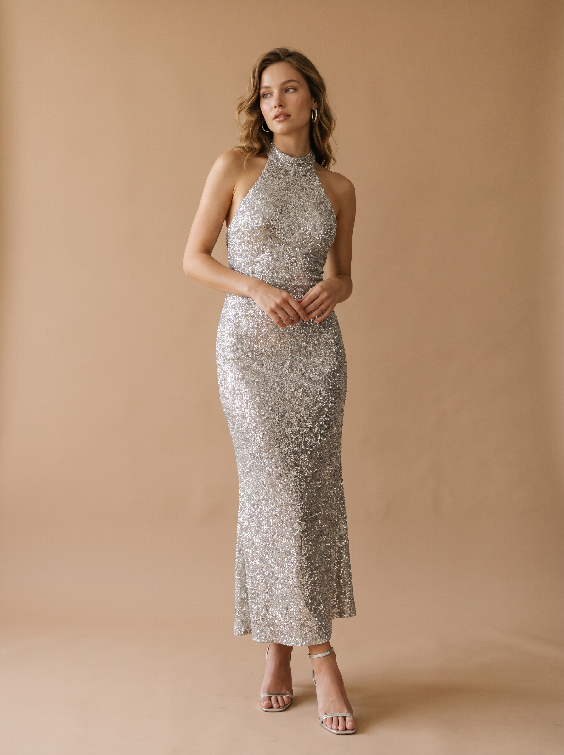 Sukienka Halter Syrenka Maxi