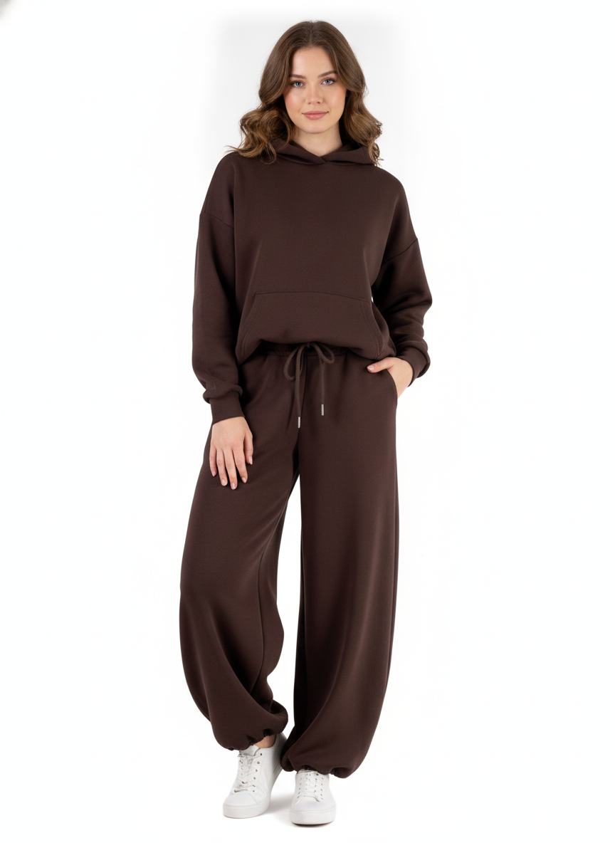 Spodnie Wide Leg z Trokiem