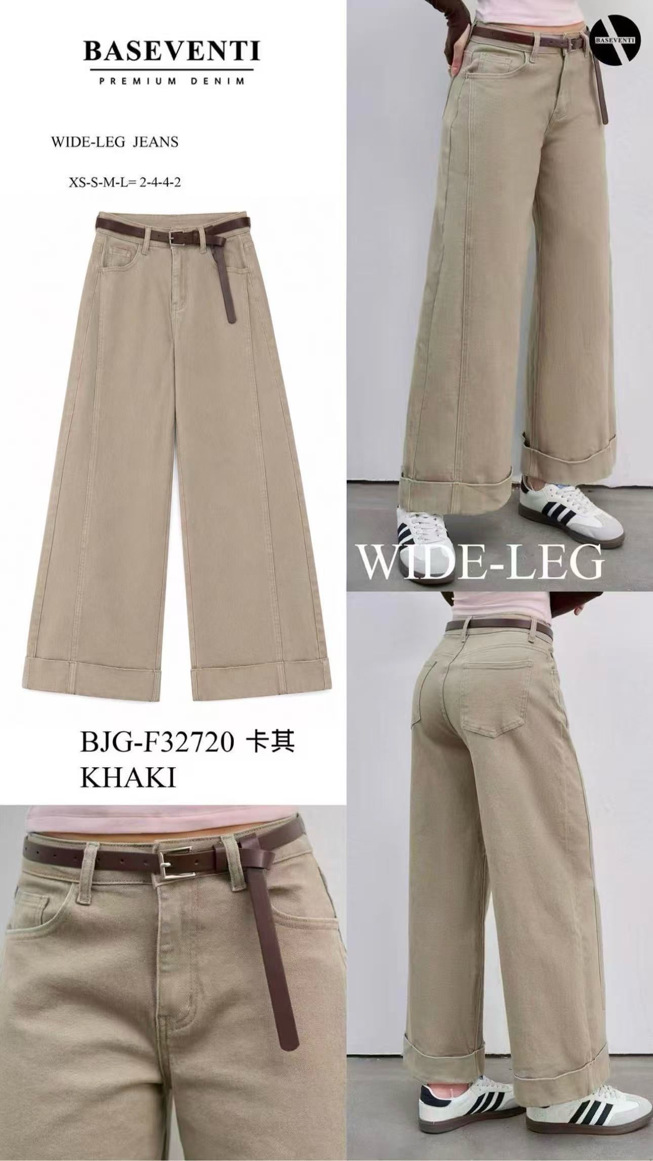 Spodnie Regular Wide Leg