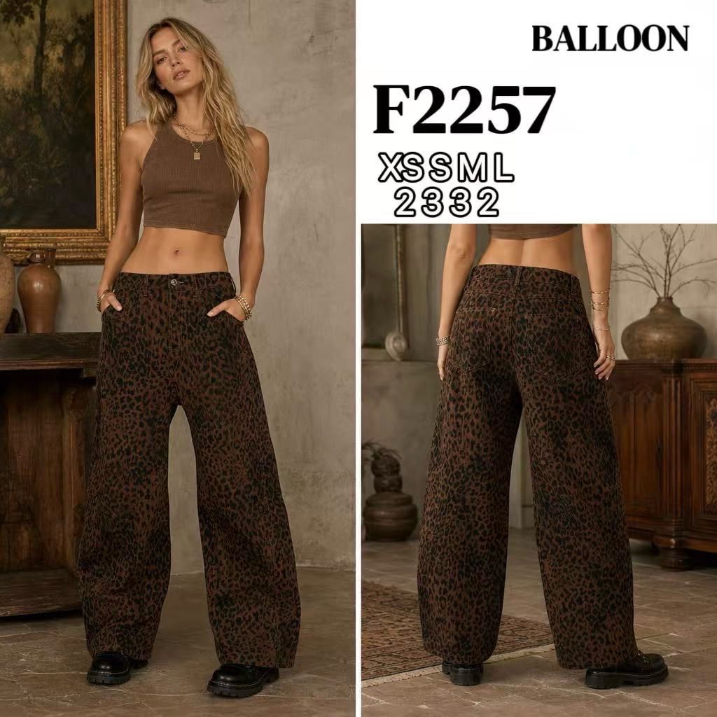Spodnie Balloon Z Wzorami
