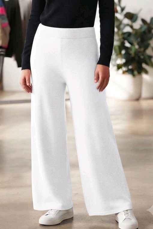 Spodnie Wide Leg z Gumką