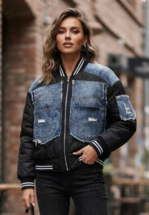 Kurtka Bomber Pikowana