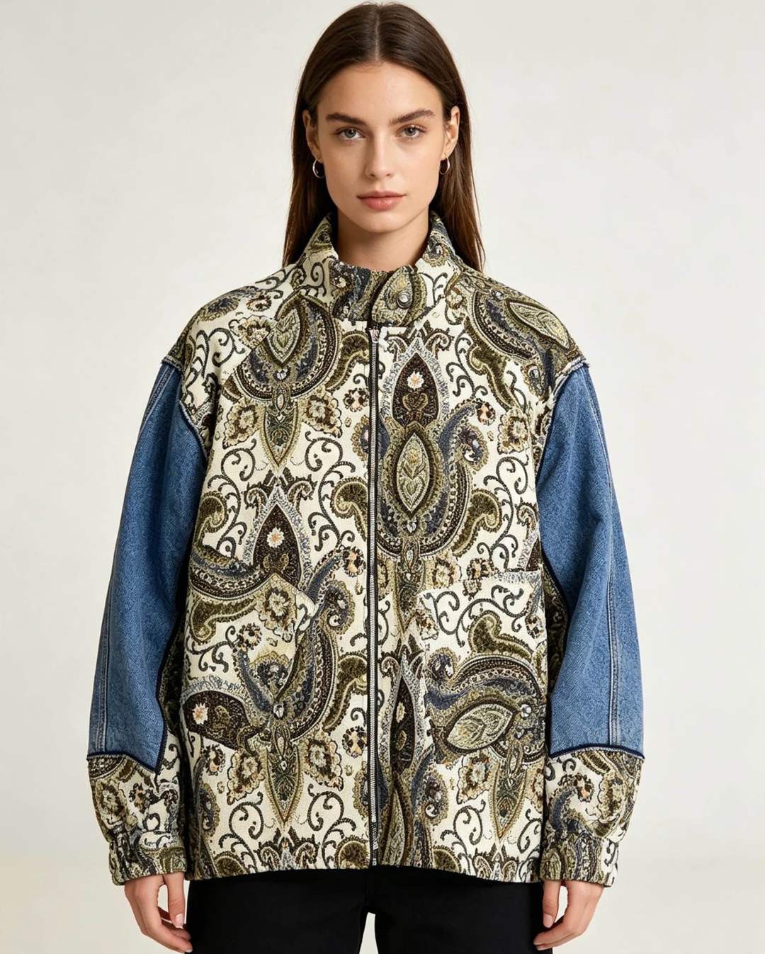 Kurtka Oversize z Paisley