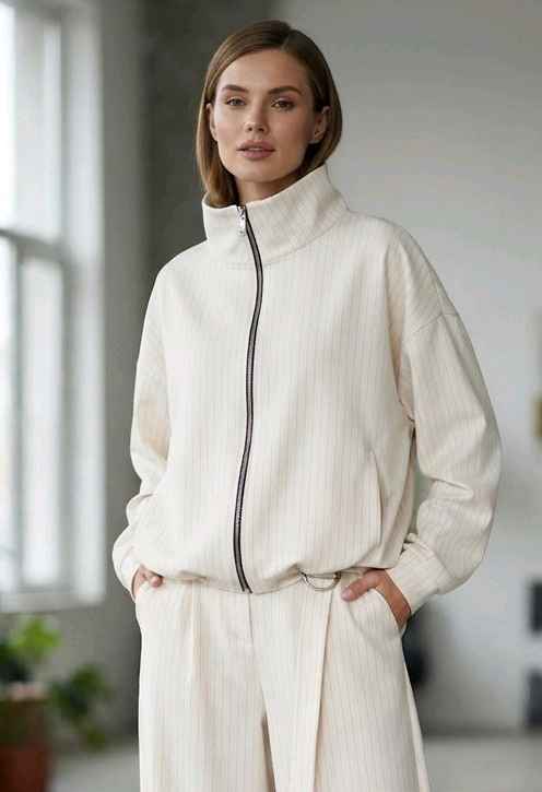 Kurtka Oversize w Paski