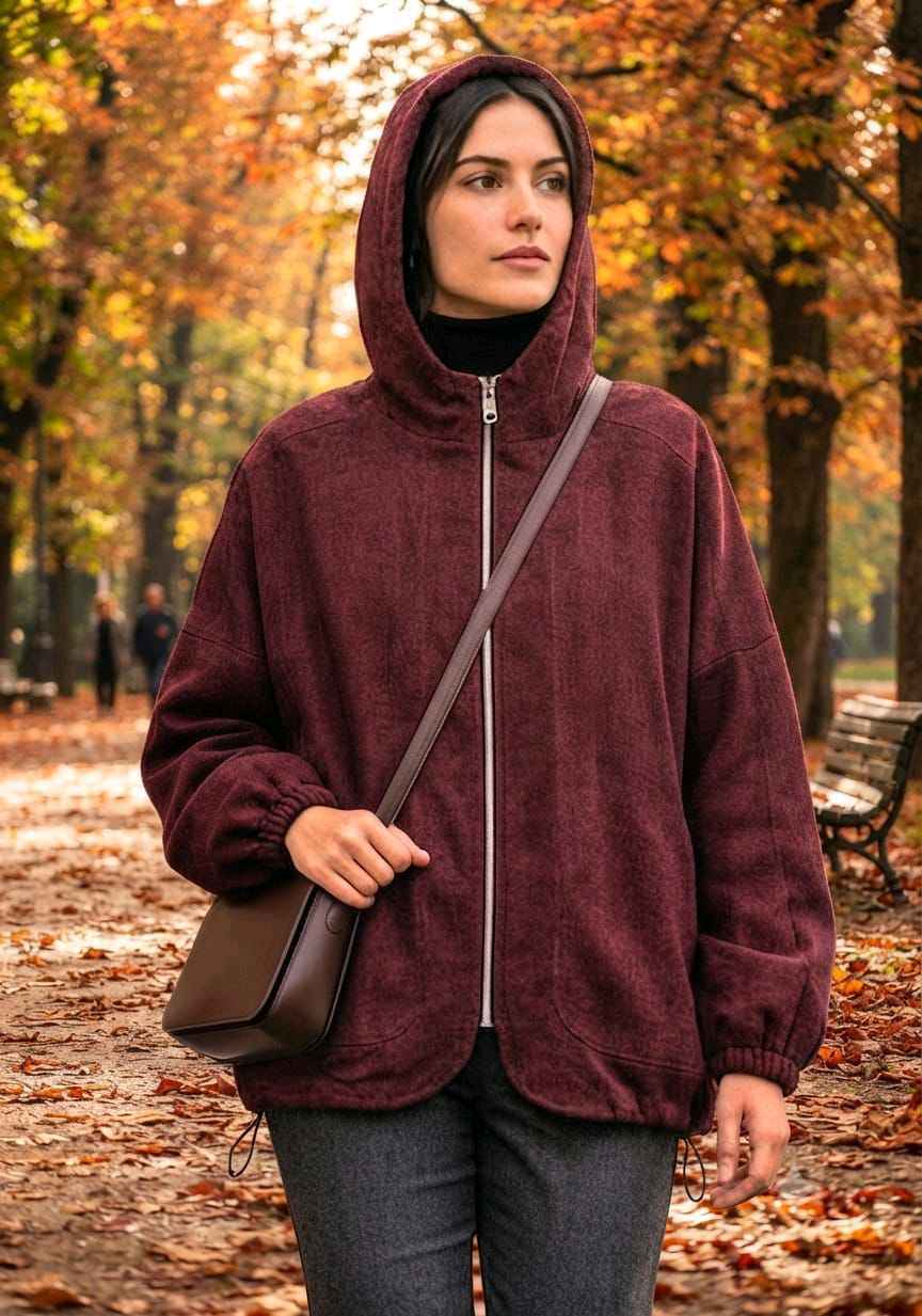 Kurtka Oversize z Kapturem