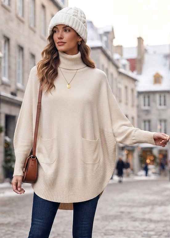 Sweter Tunika Oversize Golf