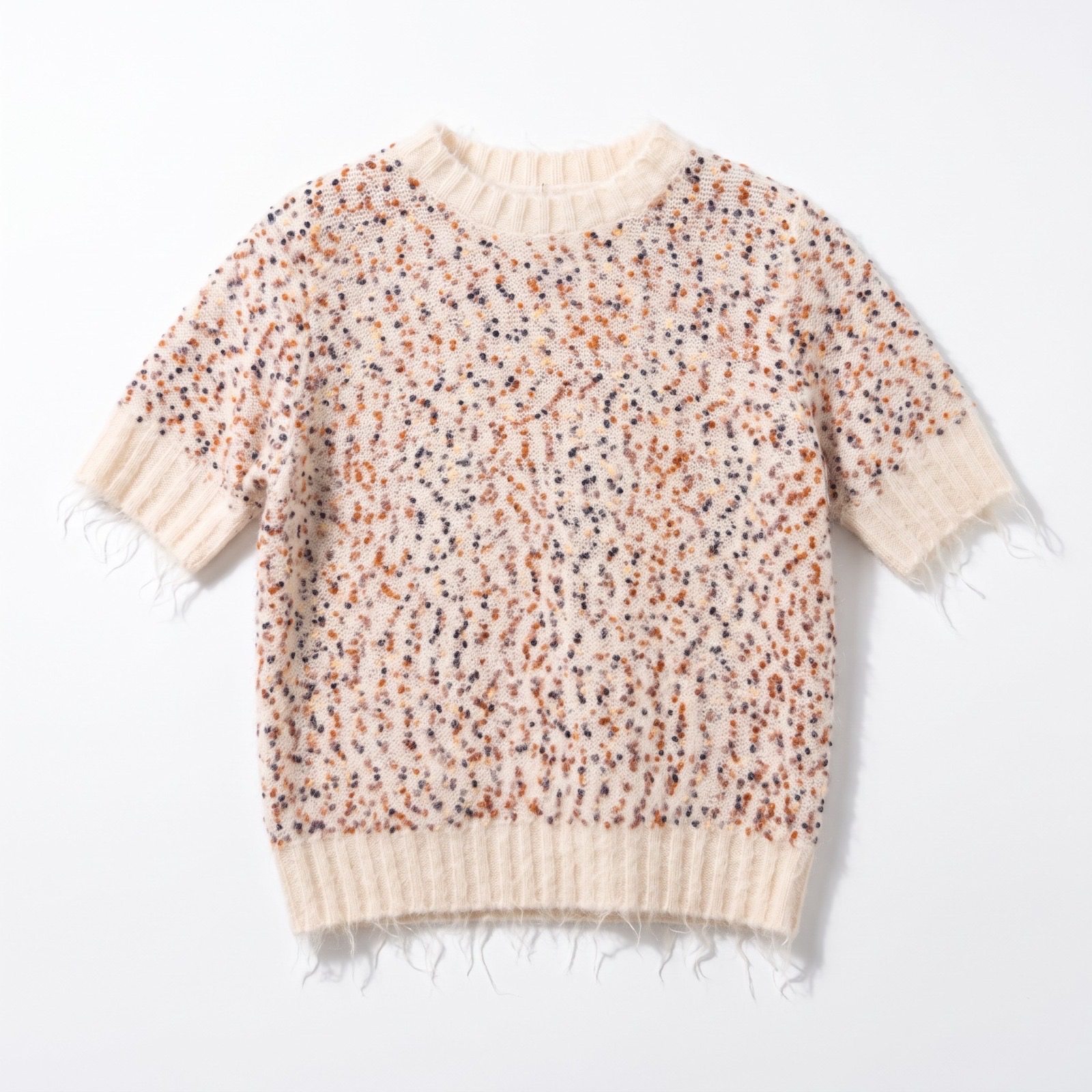 Sweter krótki rękaw confetti