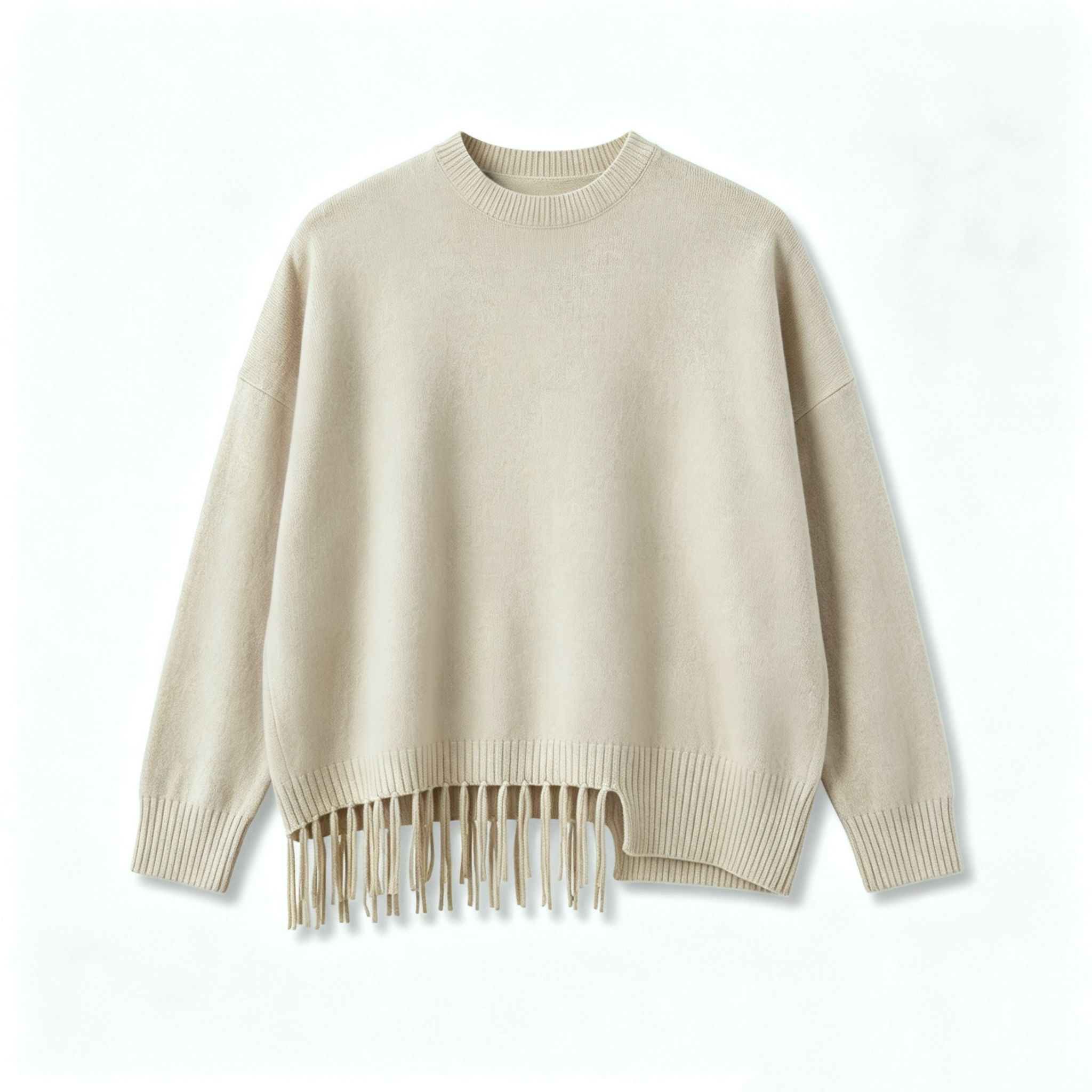 Sweter Oversize z Frędzlami