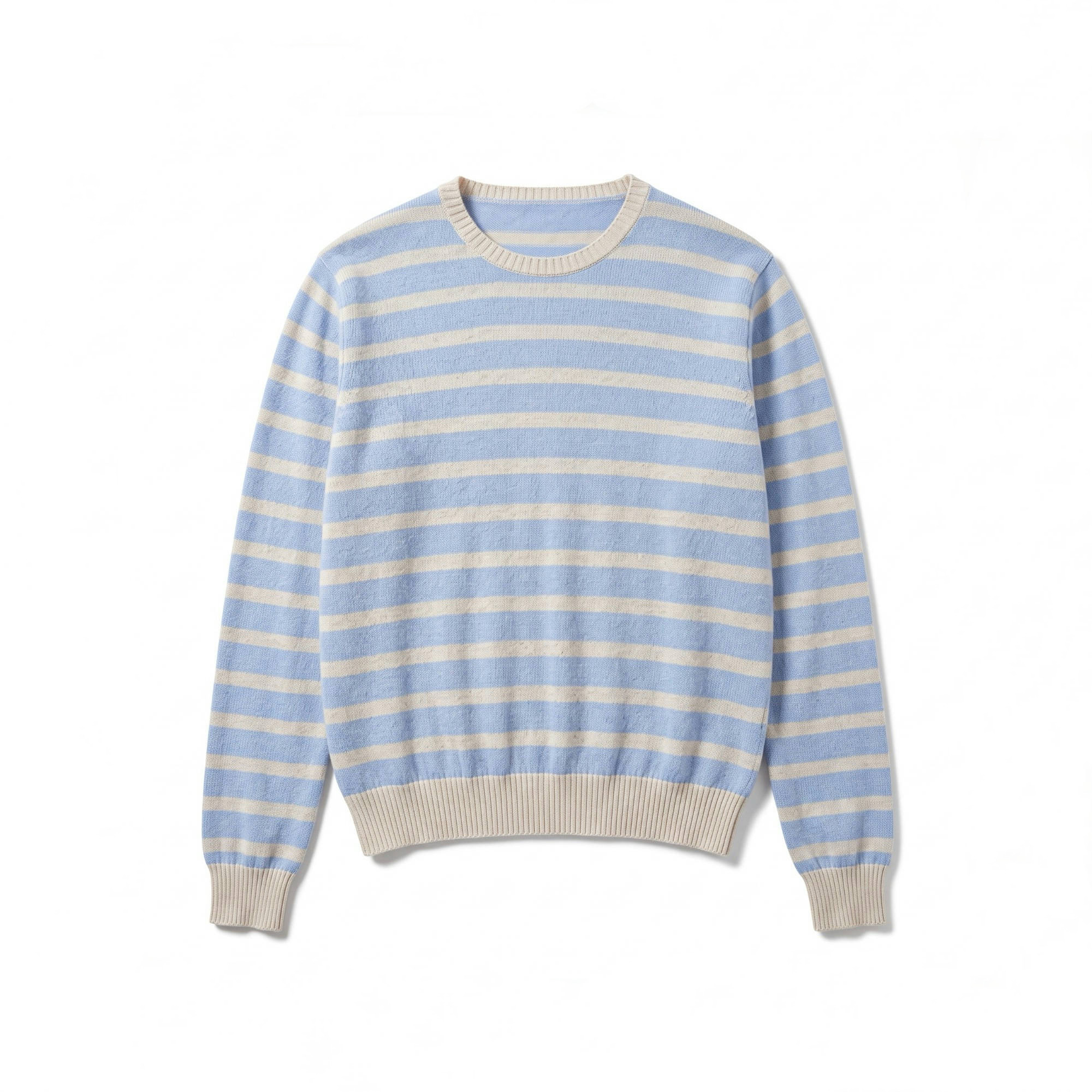 Sweter w Paski Prosty