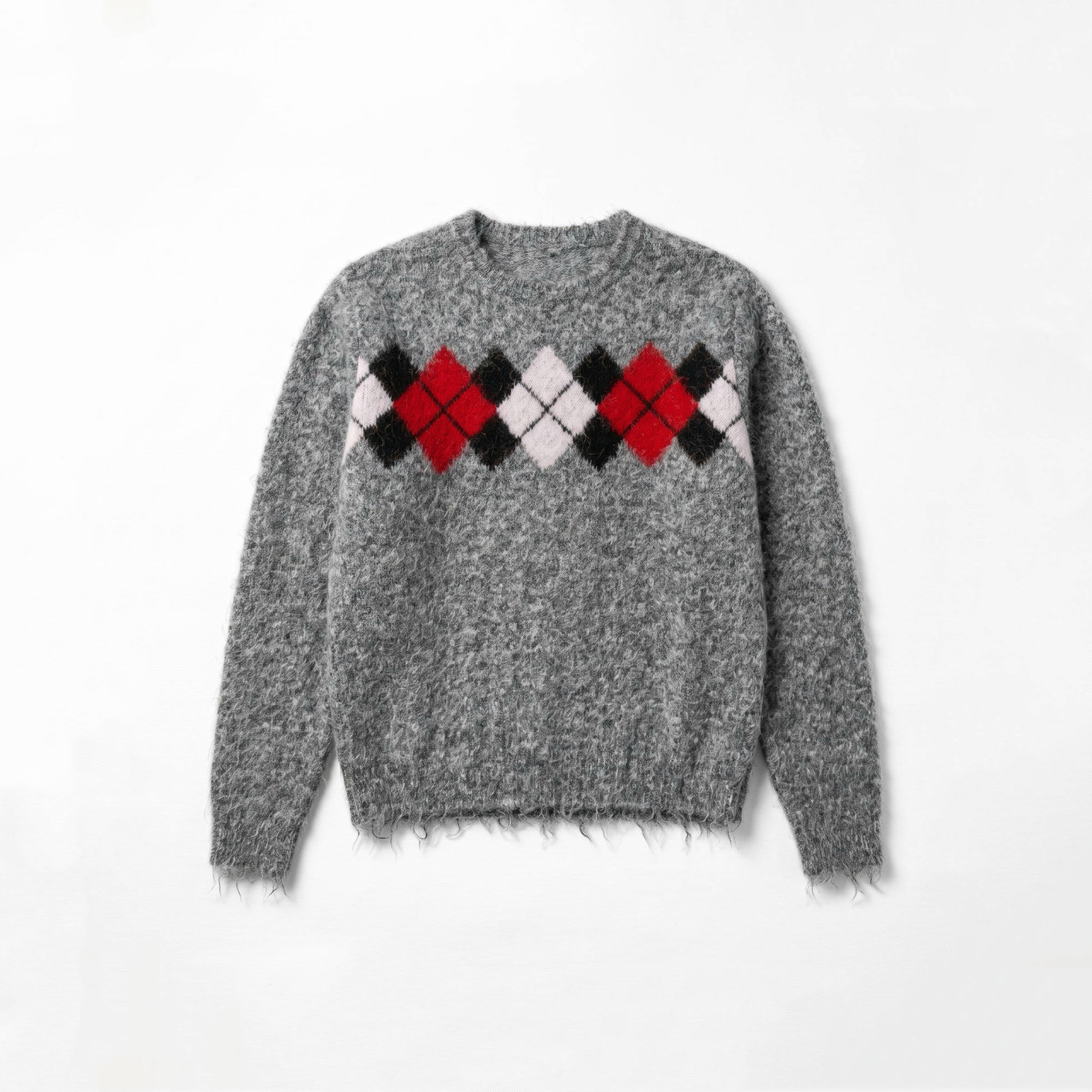 Sweter Puszysty Romby