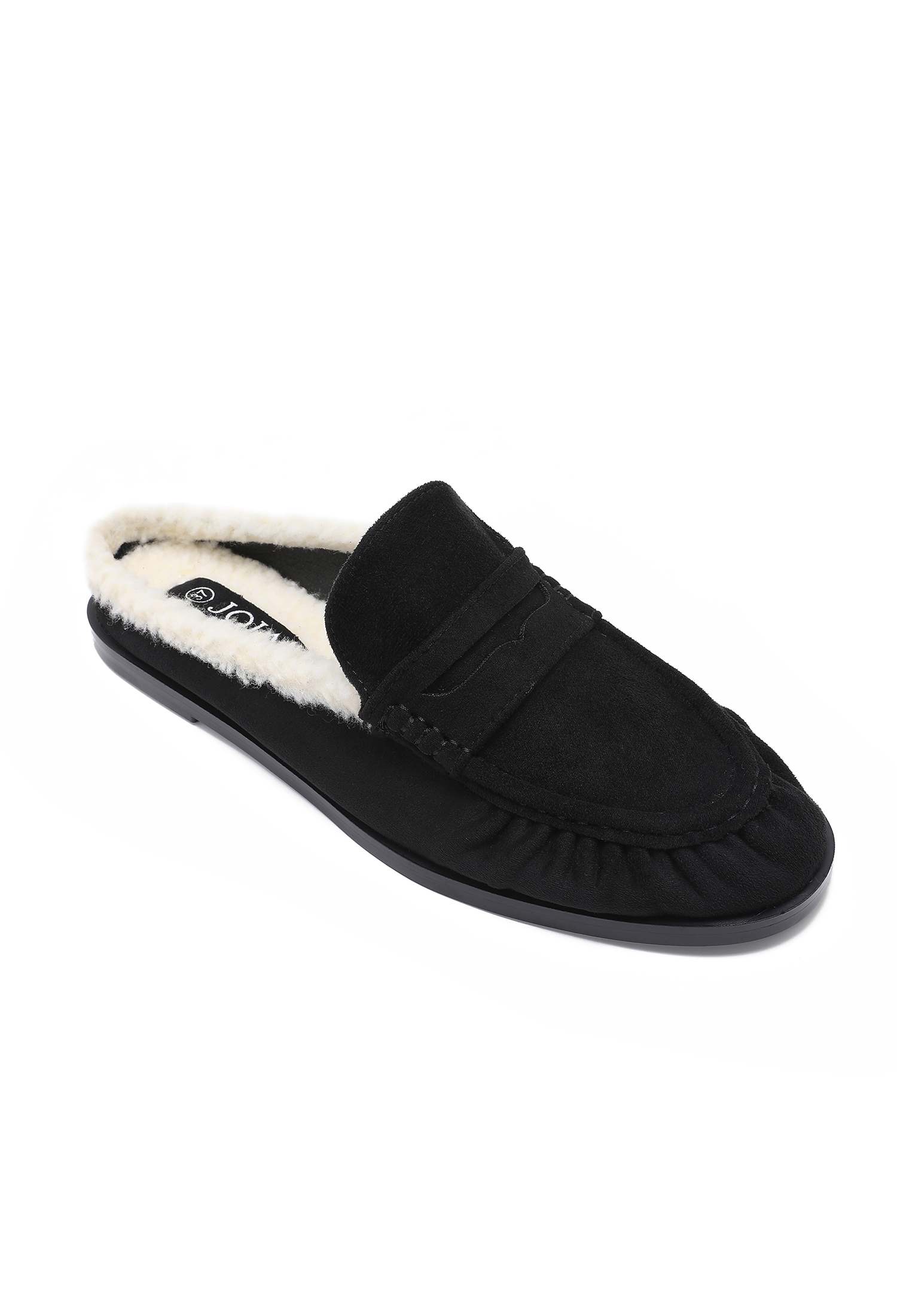 Klapki Loafer Z Futerkiem