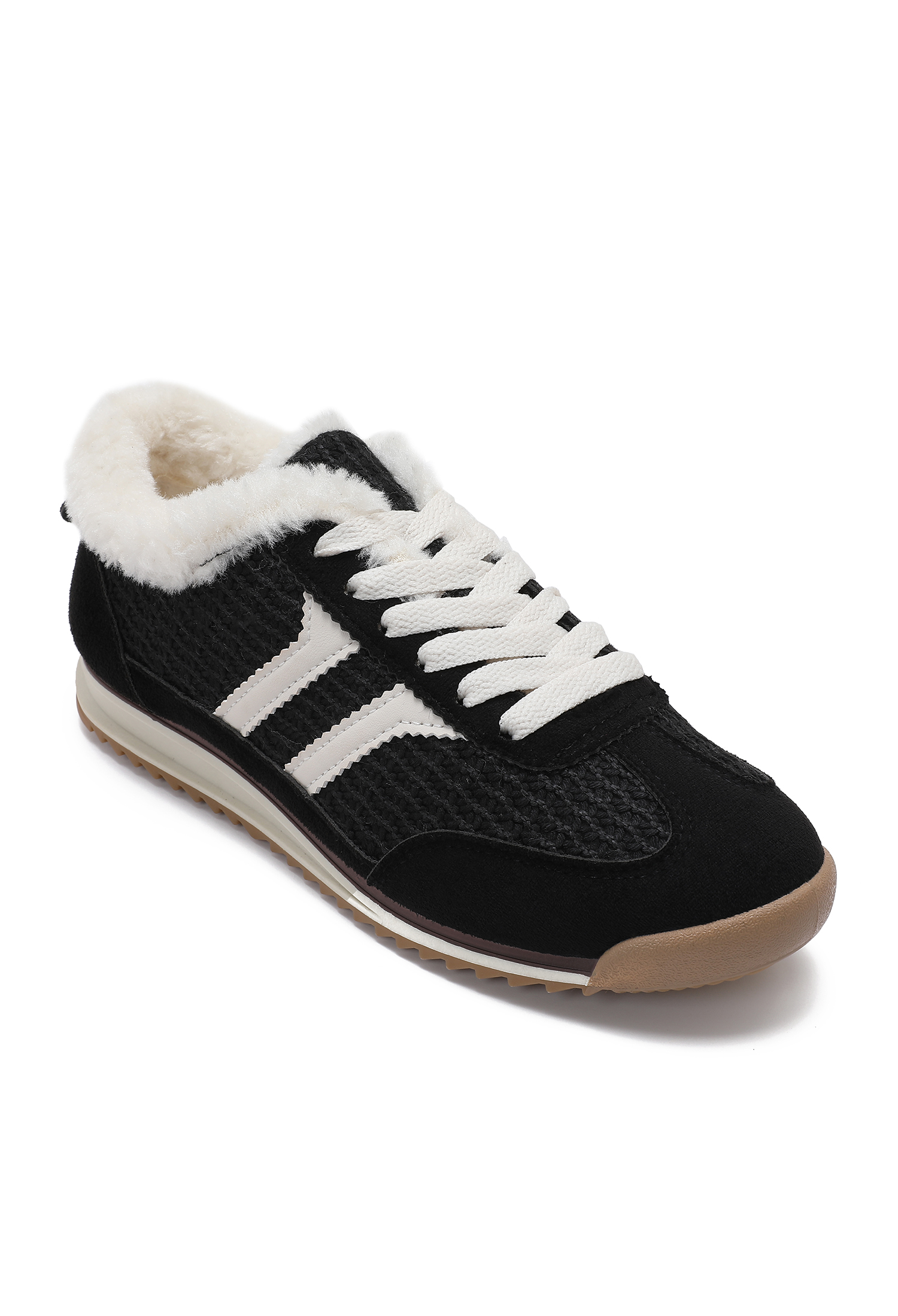 Sneakersy Ocieplane Z Futerkiem