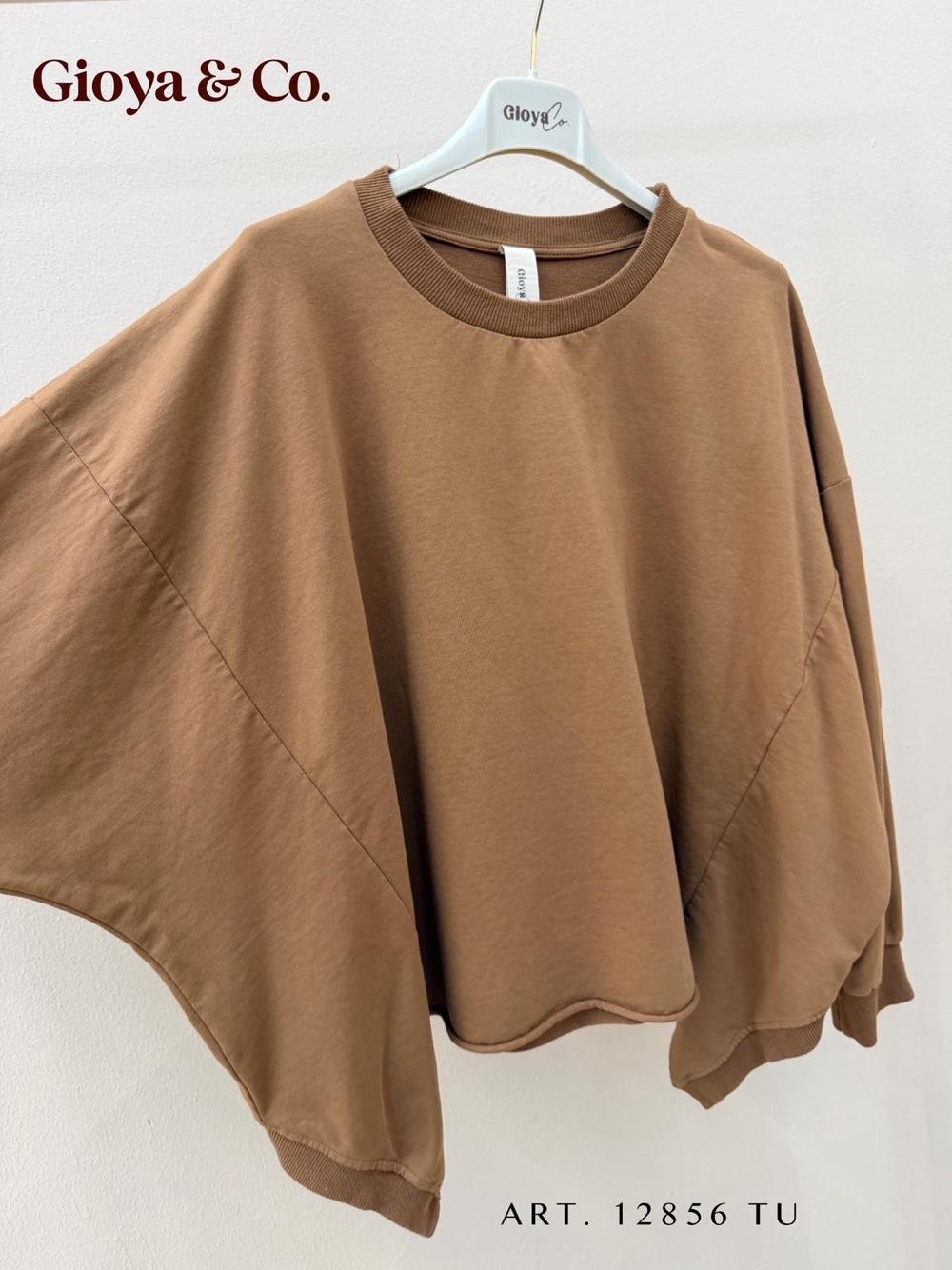 Bluza Oversize Okrągły Dekolt