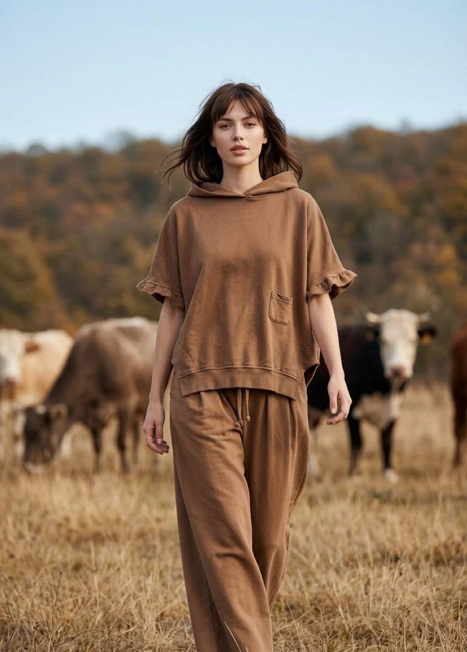 Bluza Oversize z Falbaną