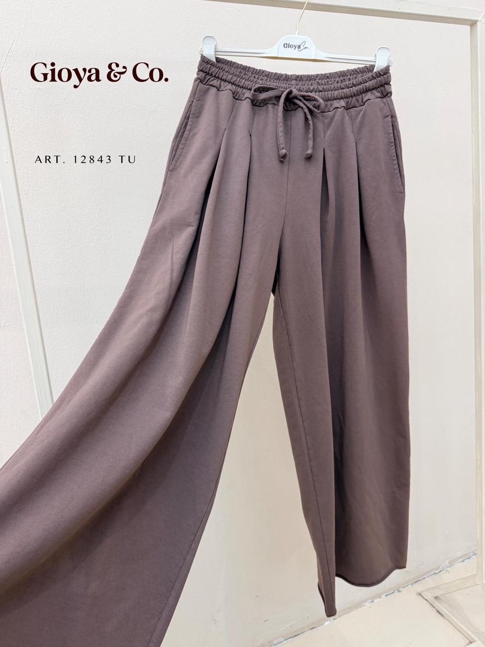 Spodnie Wide Leg z Troczkiem