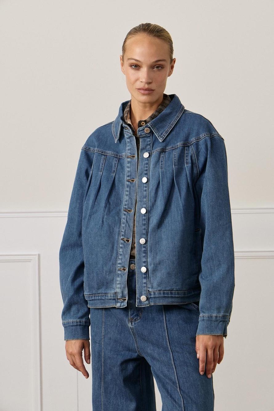 Kurtka Oversize z Plisami