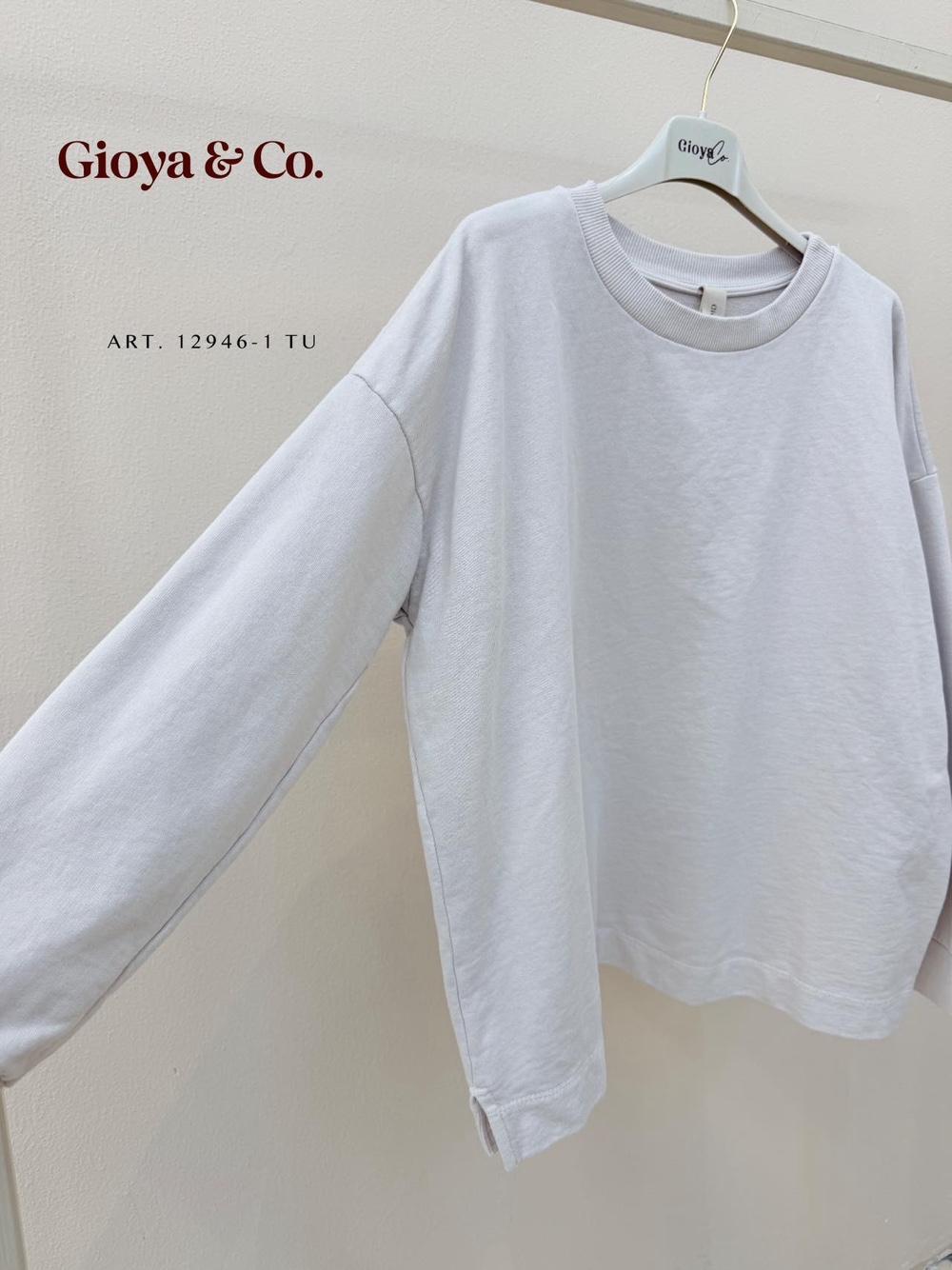 Bluza Oversize Okrągły Dekolt