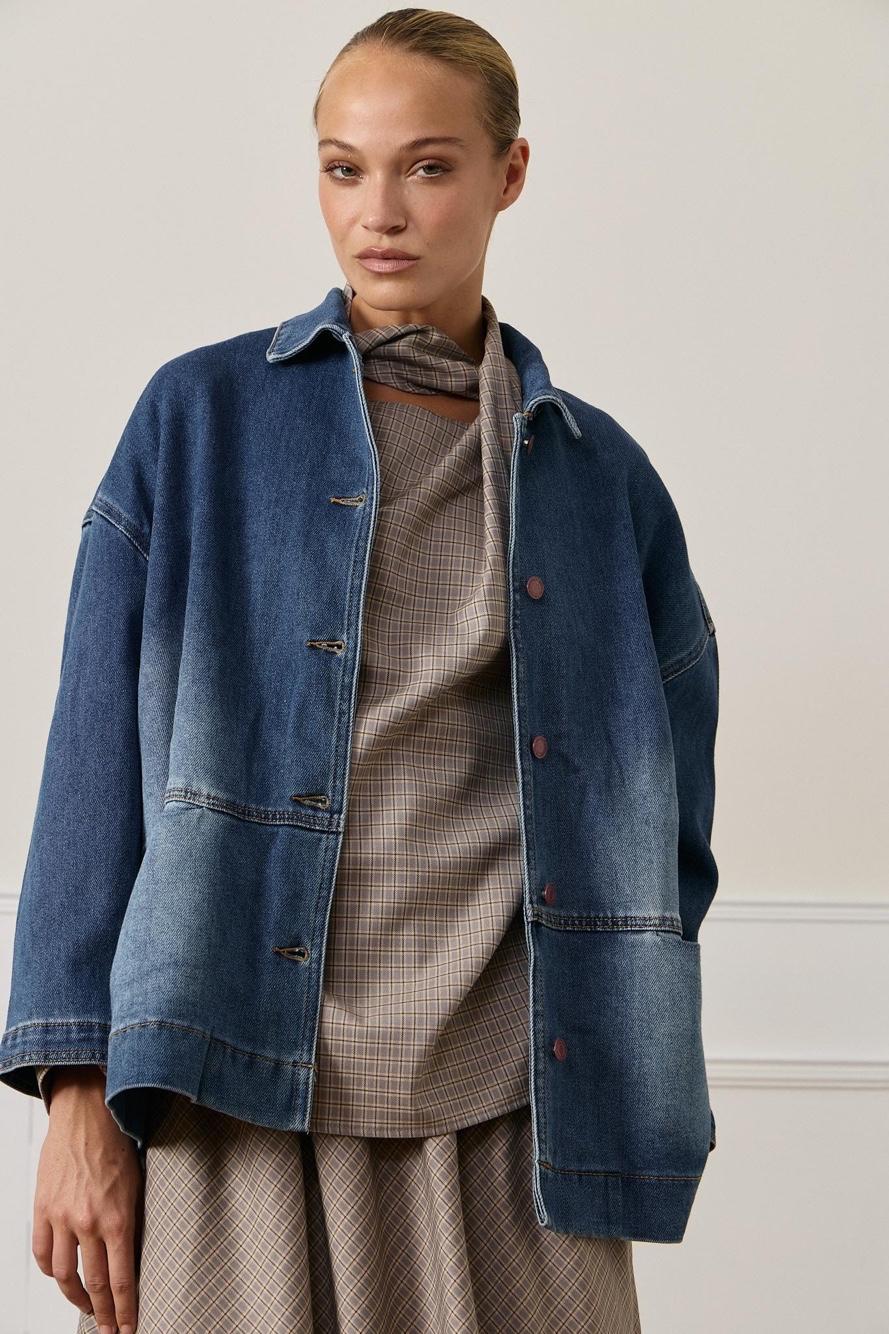 Kurtka Oversize Denim Koszulowa