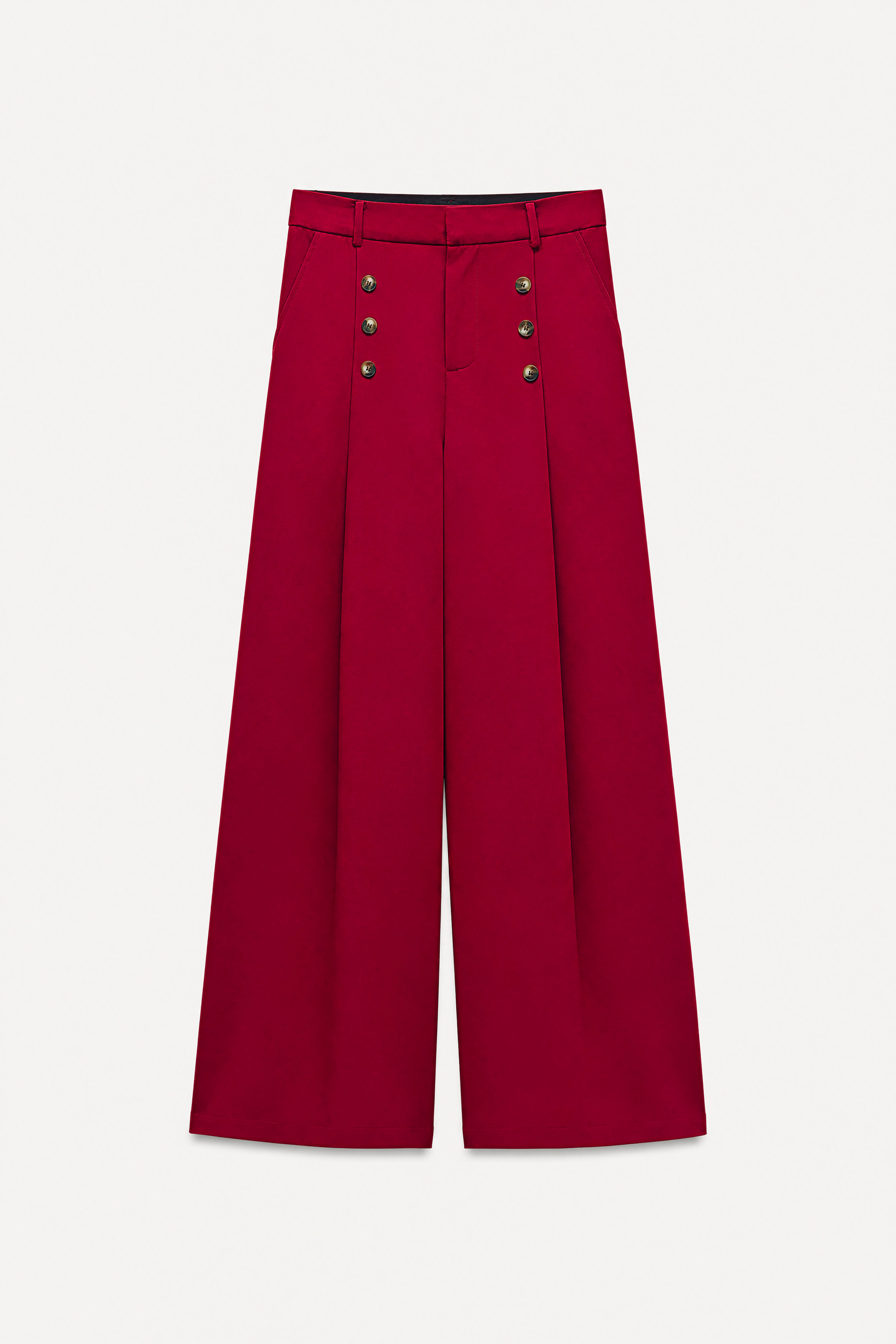 Spodnie Wide Leg Z Guzikami