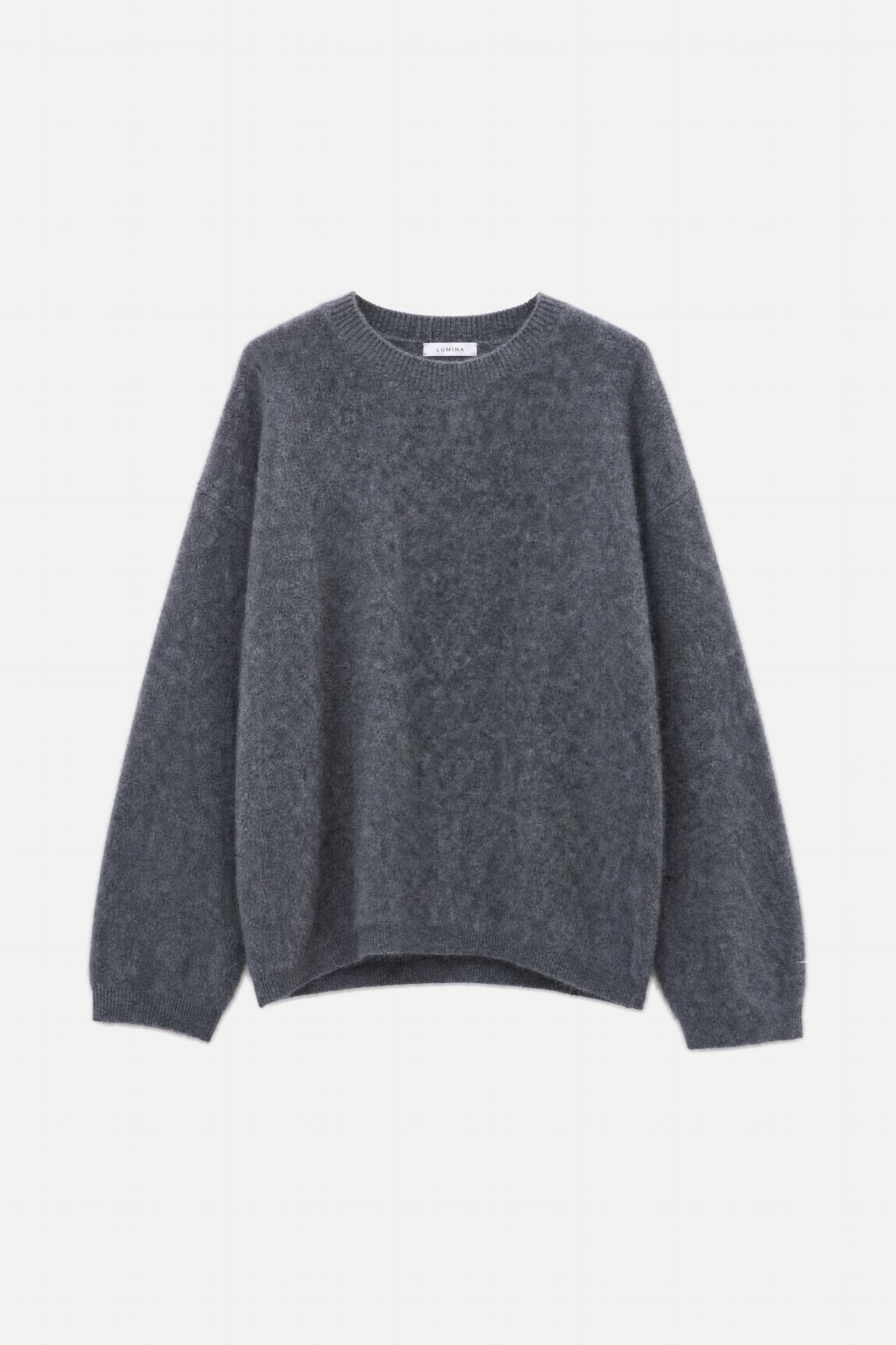 Sweter prosty z okrągłym dekoltem