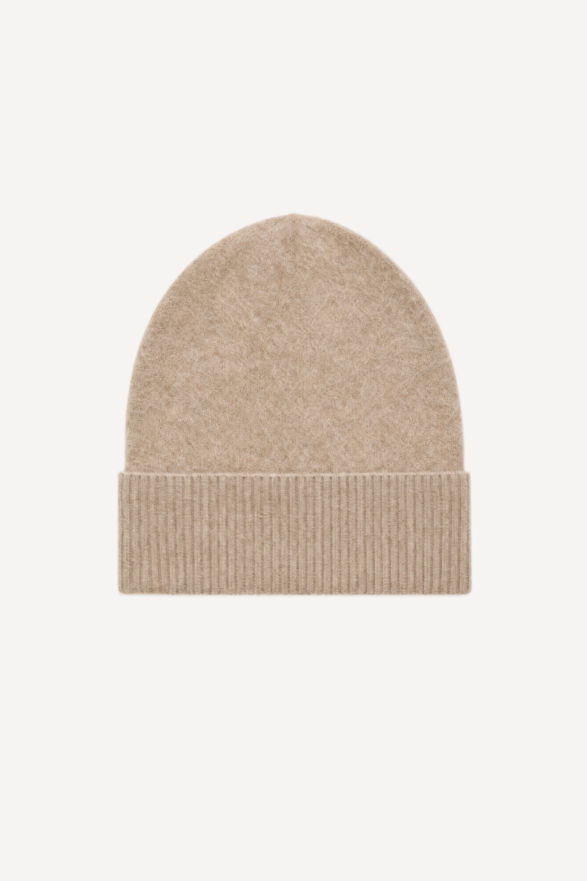 Czapka beanie z prążkowaniem