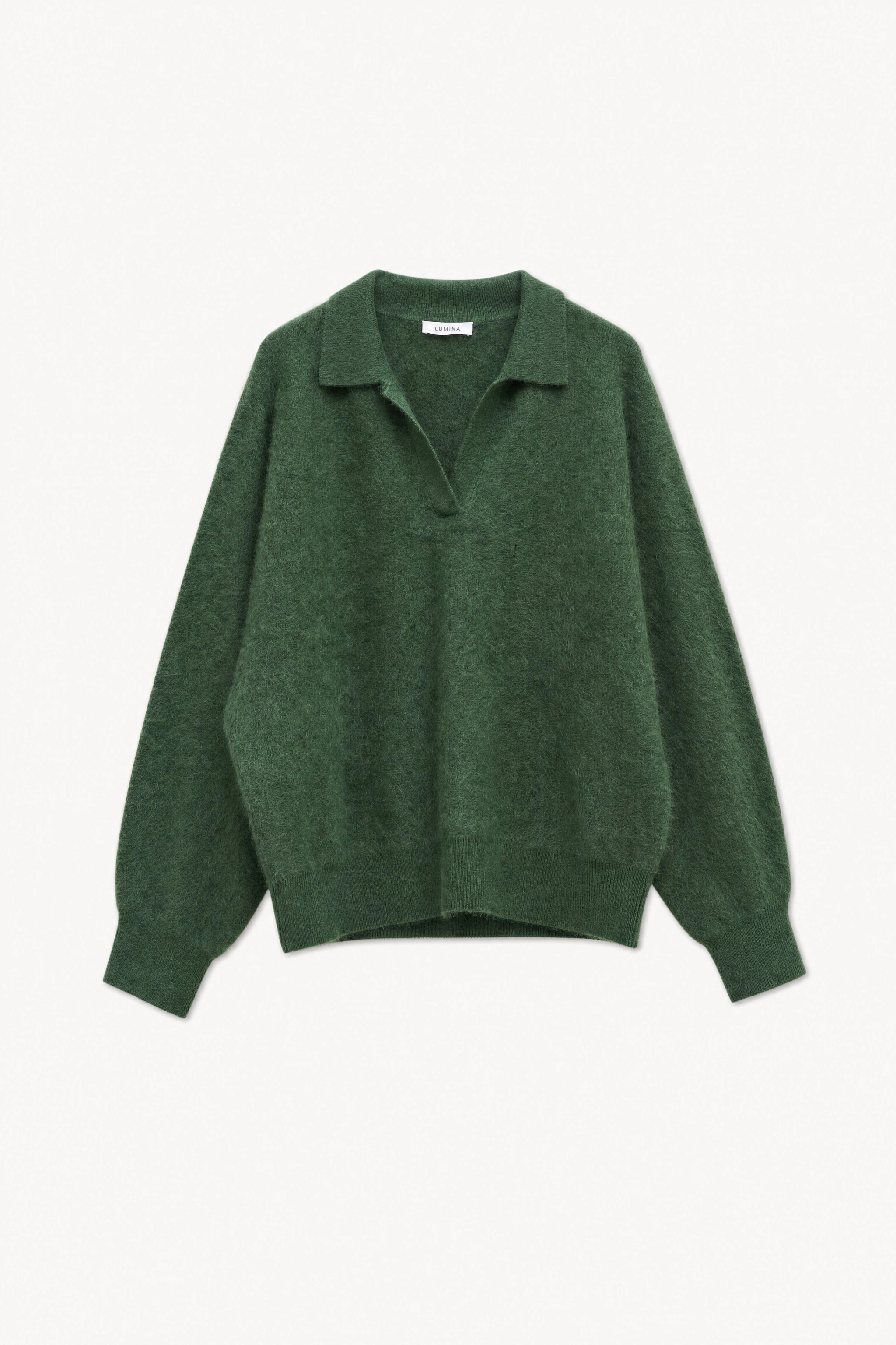 Sweter oversize z kołnierzykiem
