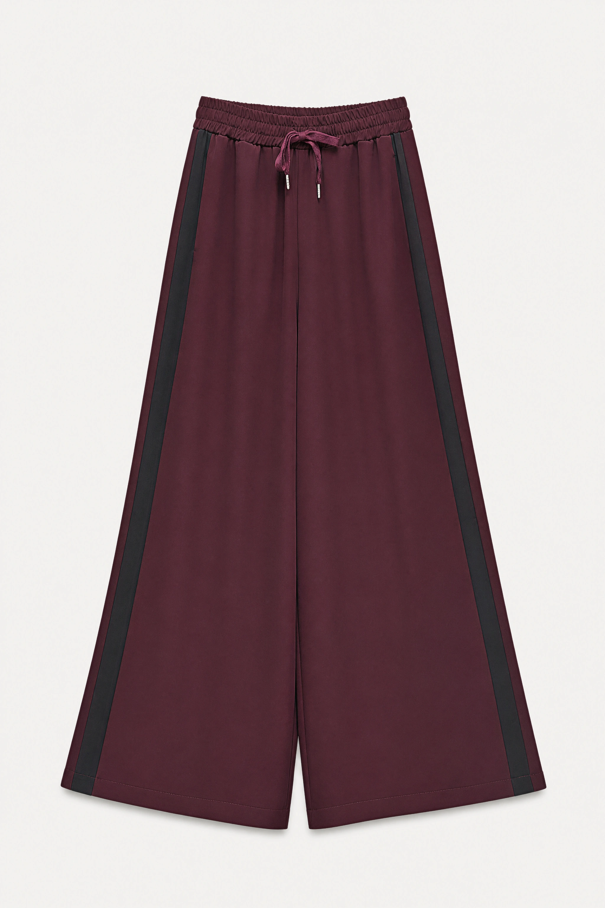 Spodnie Wide Leg z Troczkami