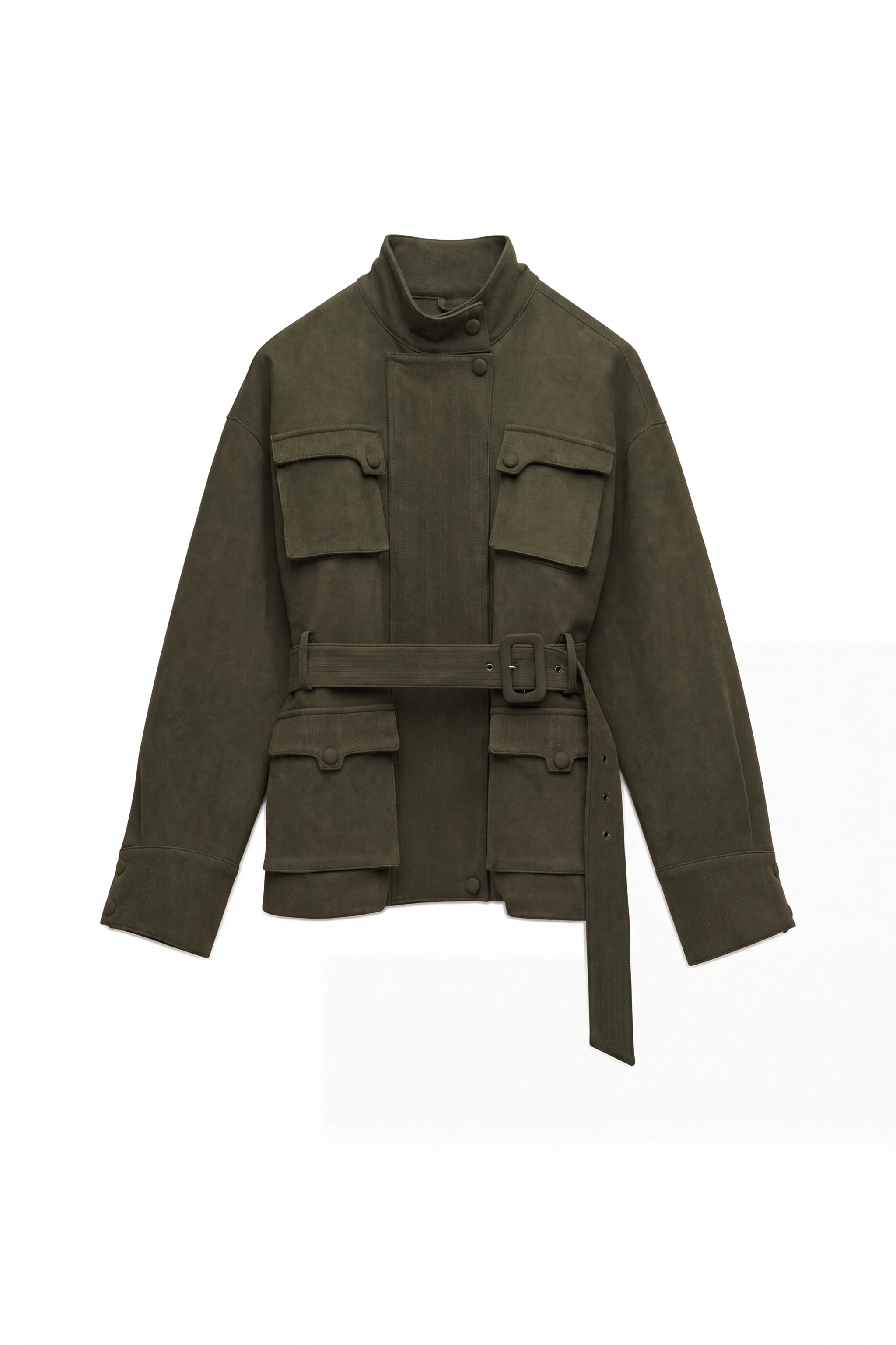Kurtka Oversize z Paskiem