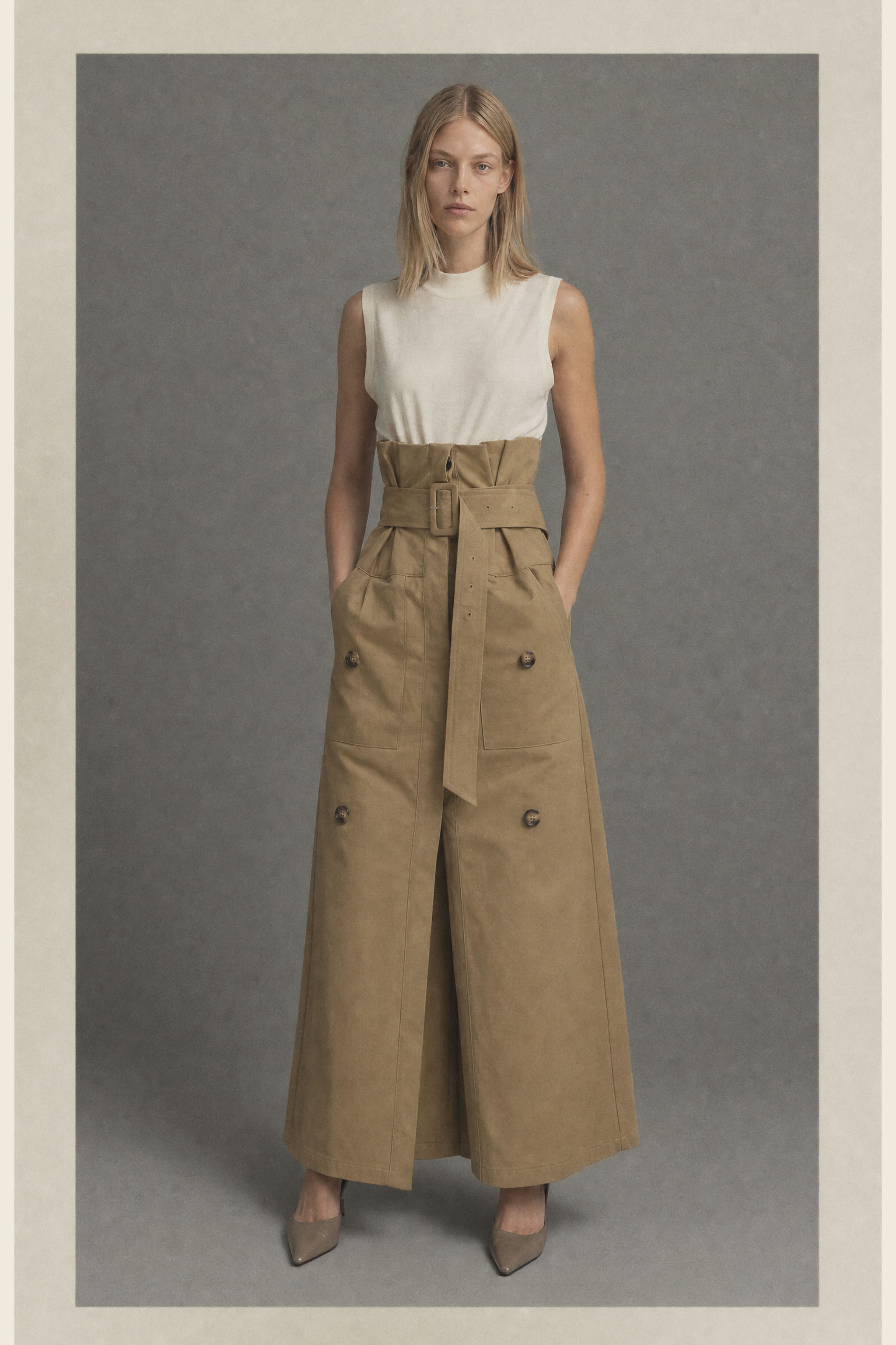 Spódnica Maxi Paperbag