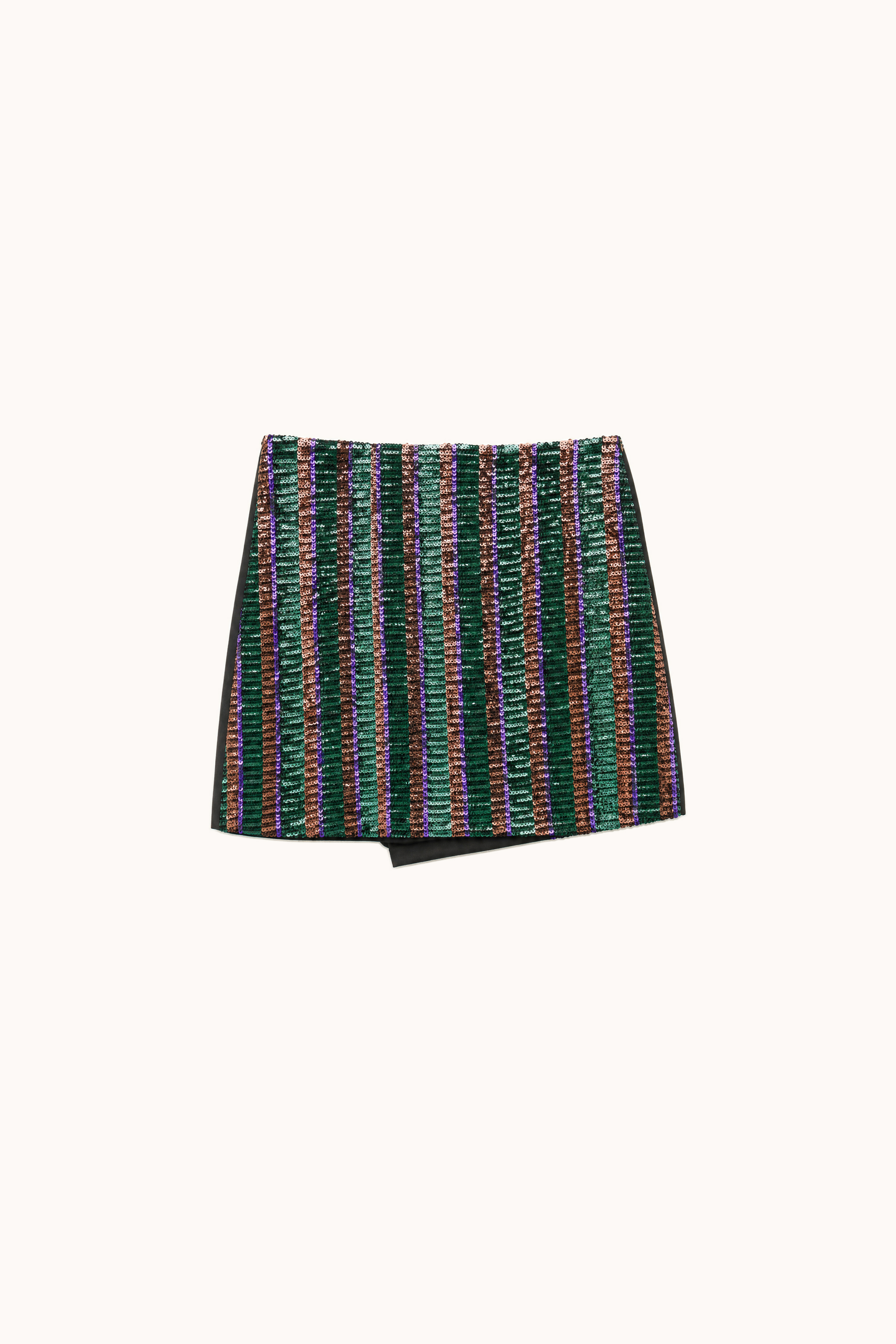 Spódnica Mini A-line z Cekinami